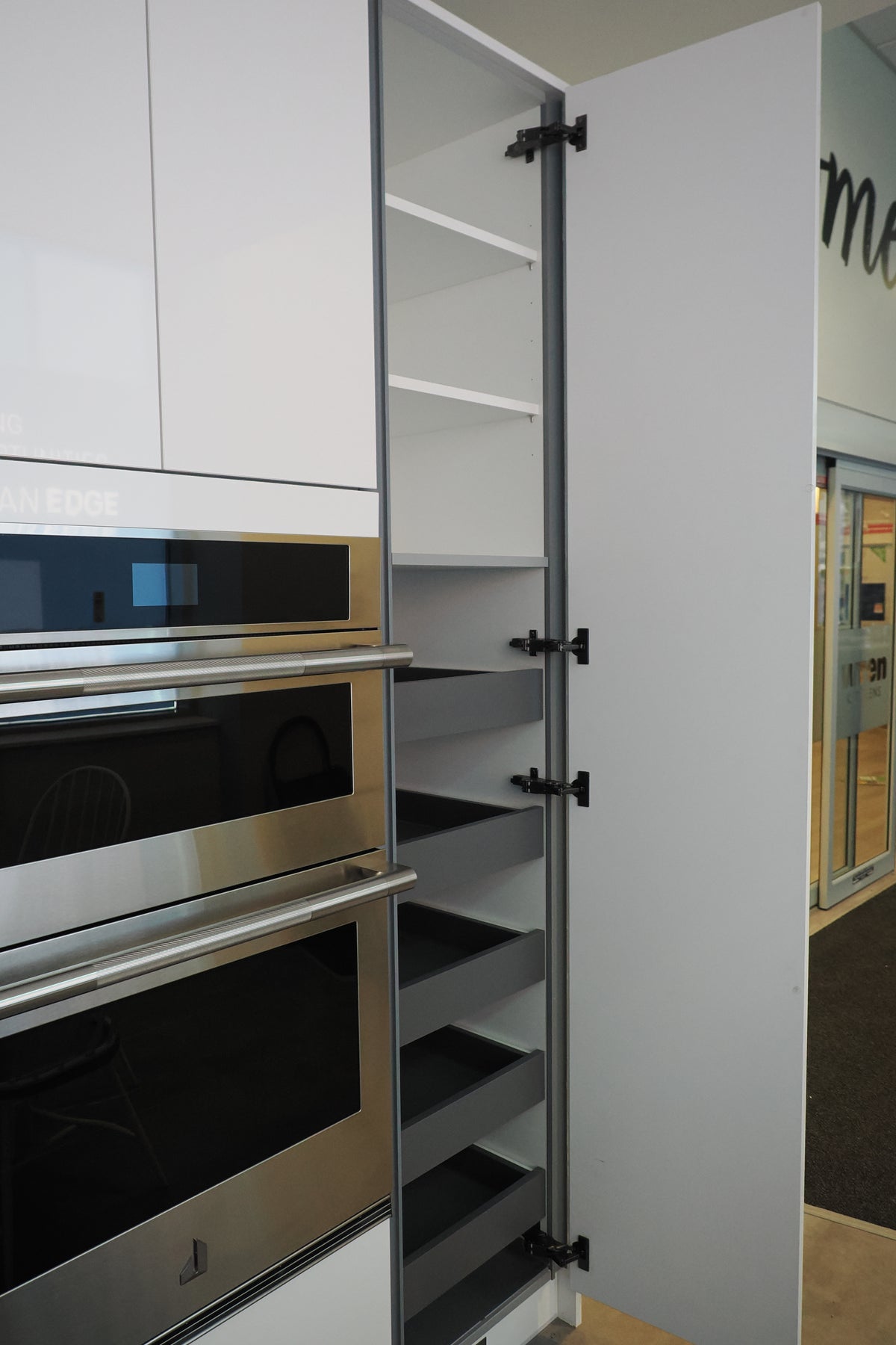 Wren Milano High Gloss White Kitchen with Island