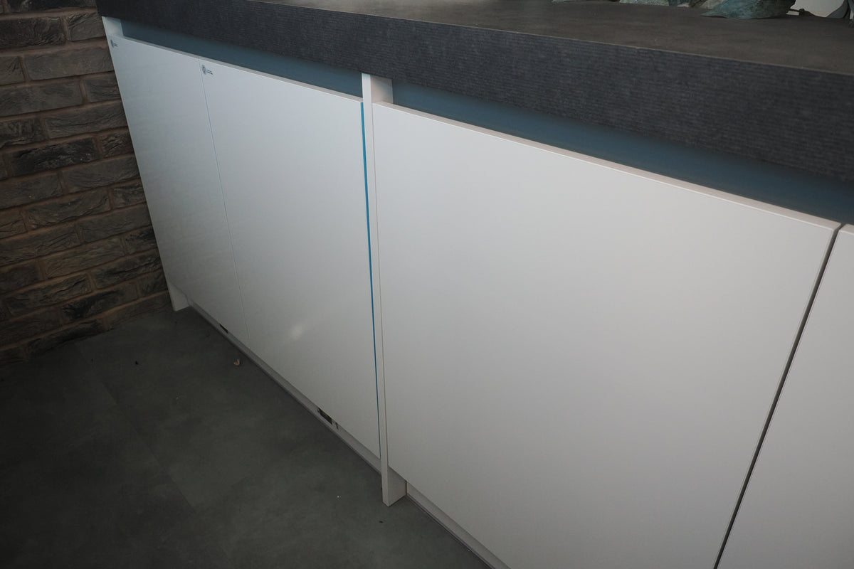 Wren Milano High Gloss White Kitchen with Island
