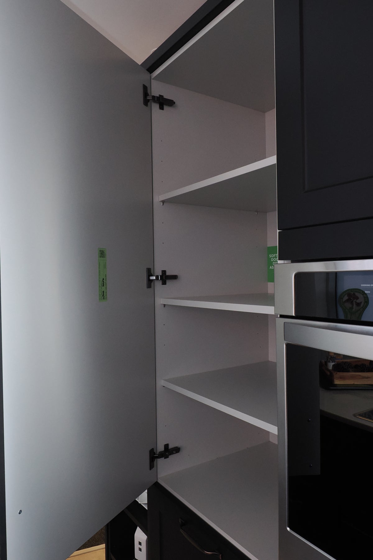 Wren Shaker Chelsea Juratek Black Kitchen with Island