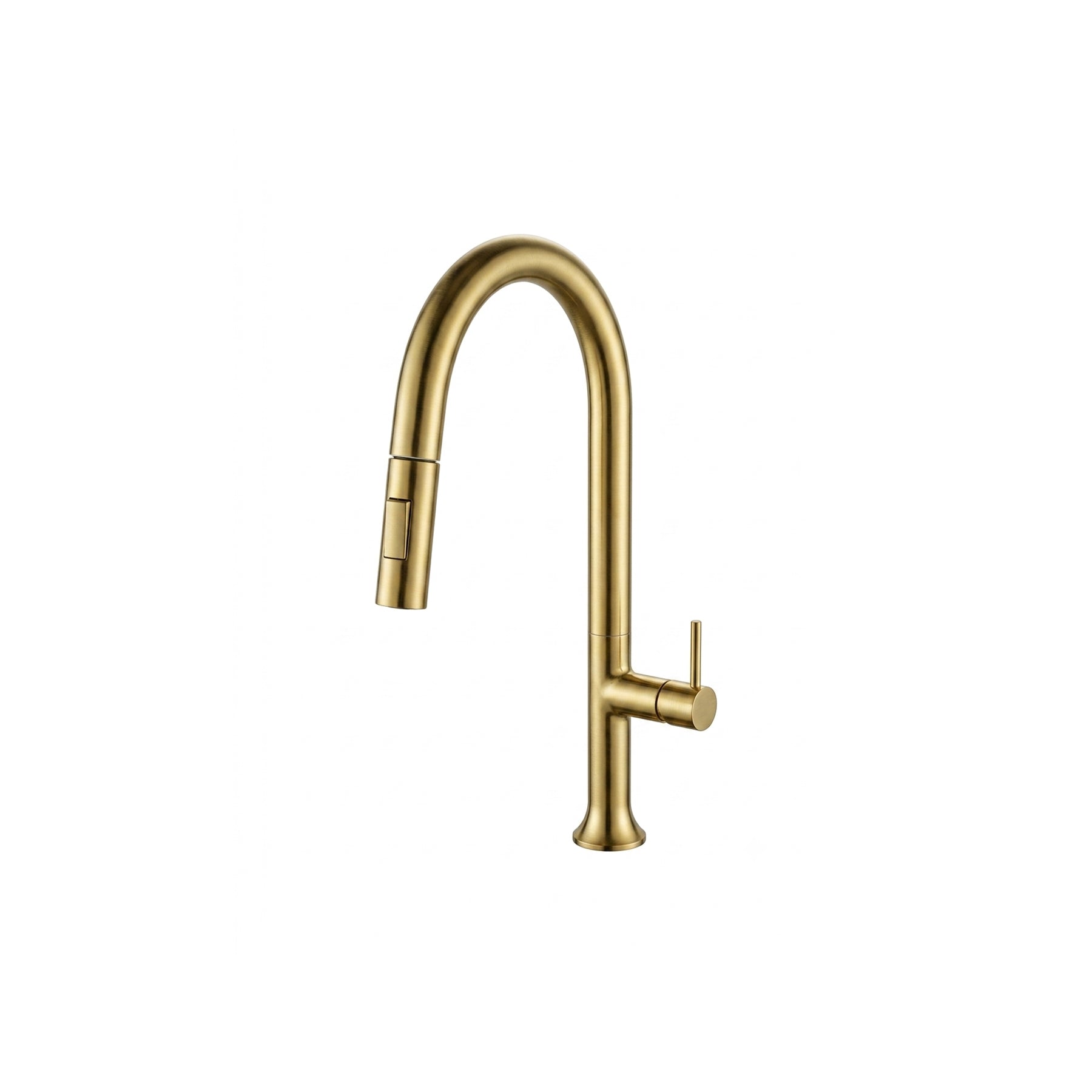 Single Lever Pull Down Kitchen Faucet in Gold