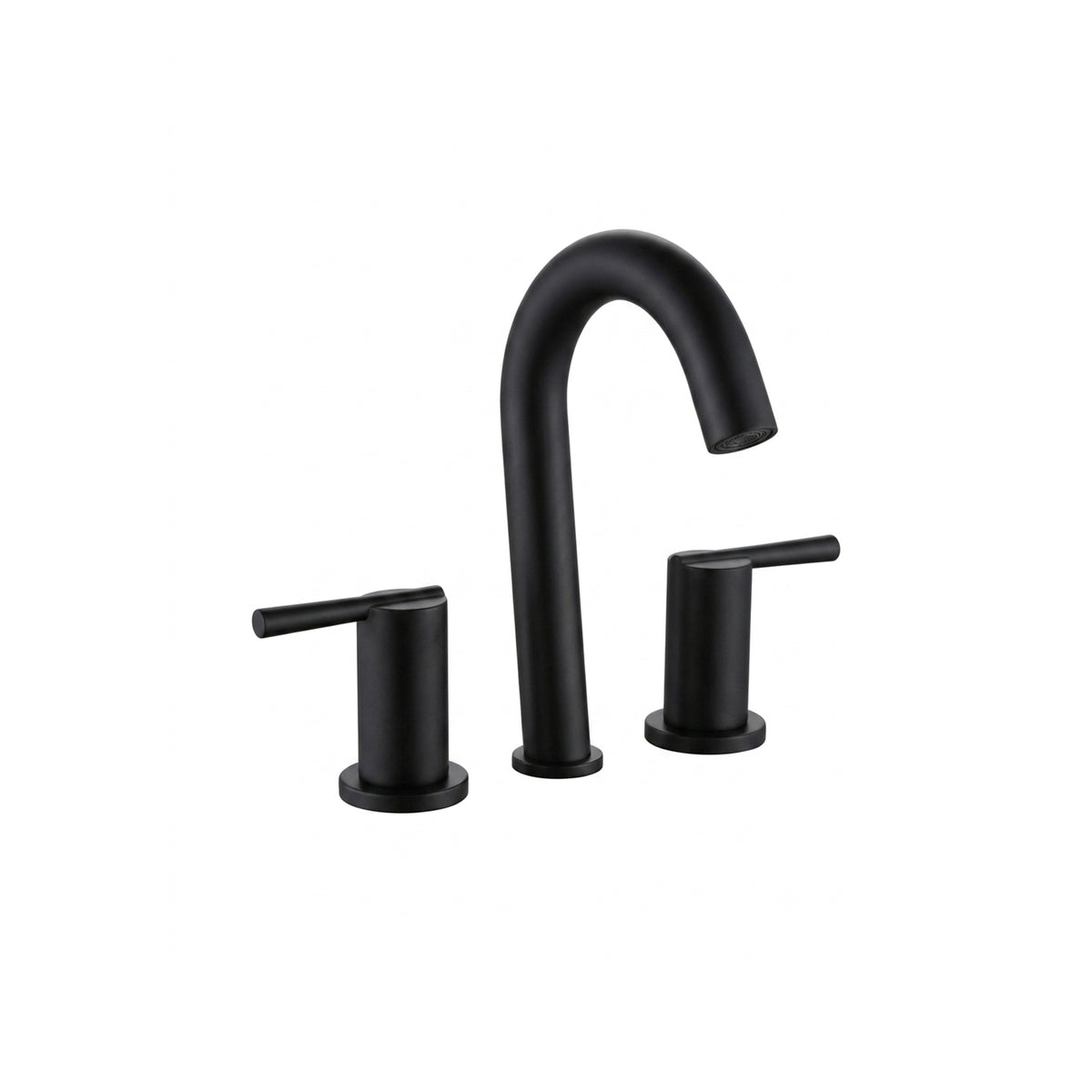 Dual Lever Matte Black Bathroom Faucet