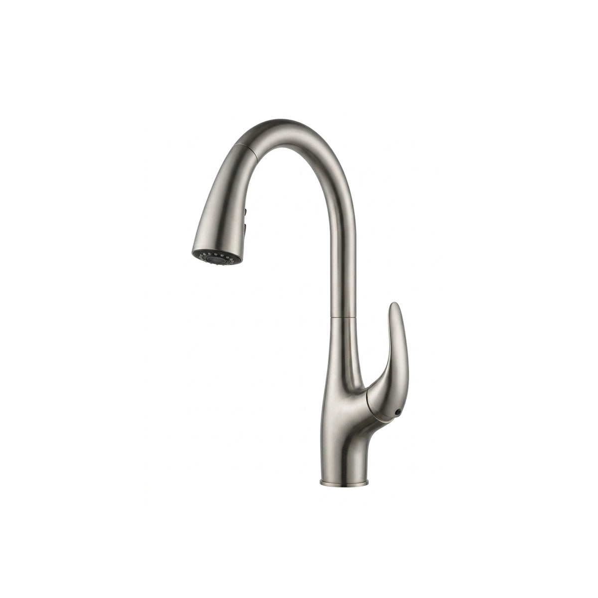 Single Lever Pull Down Kitchen Faucet in Brushed Nickel