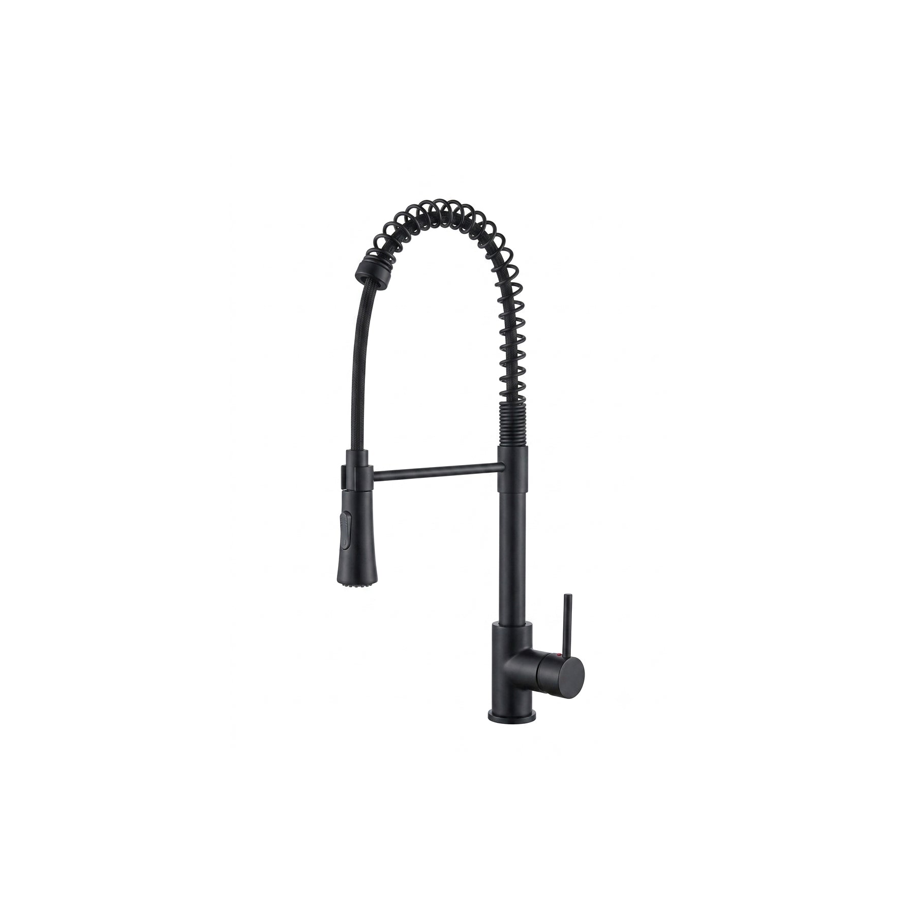 Single Lever Pull Out Kitchen Faucet in Matte Black