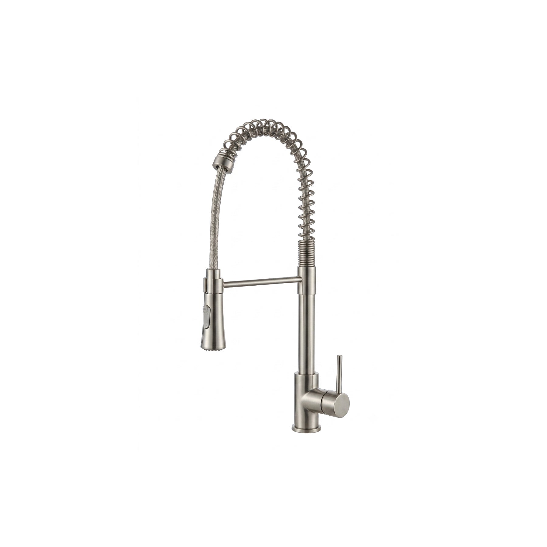 Single Lever Pull Out Kitchen Faucet in Brushed Nickel