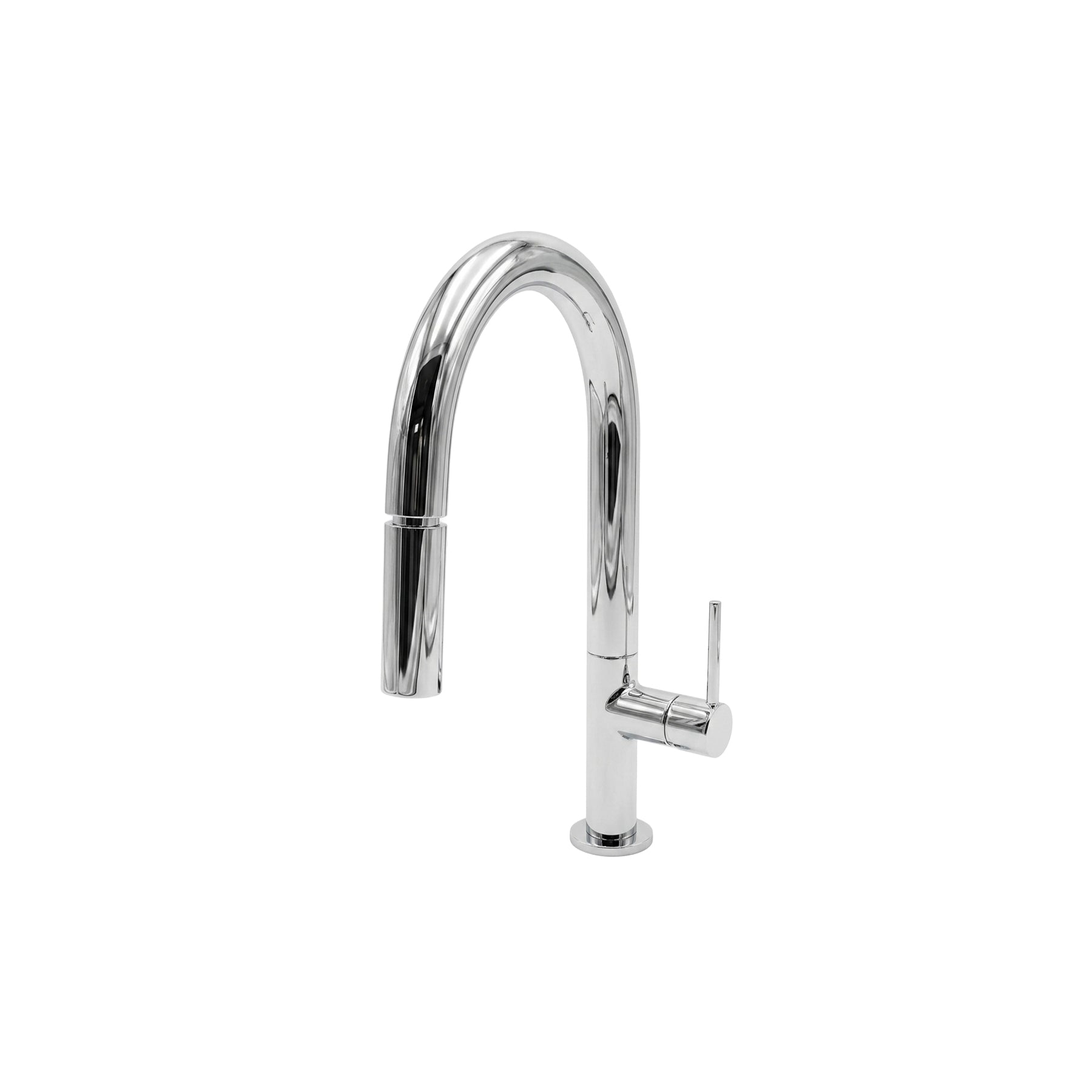 Single Lever Pull Down Kitchen Faucet in Polished Chrome