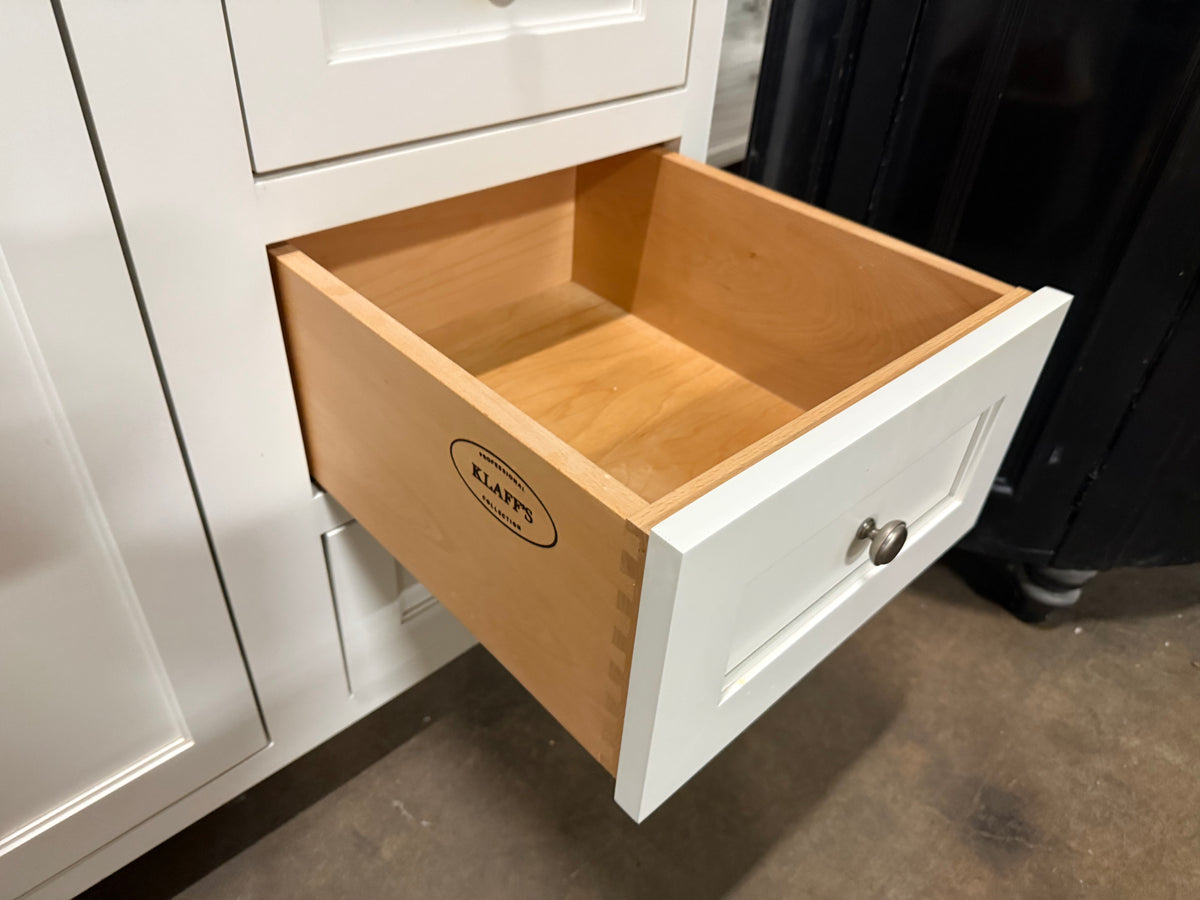 Klaff's 61" Transitional White Single Freestanding Vanity