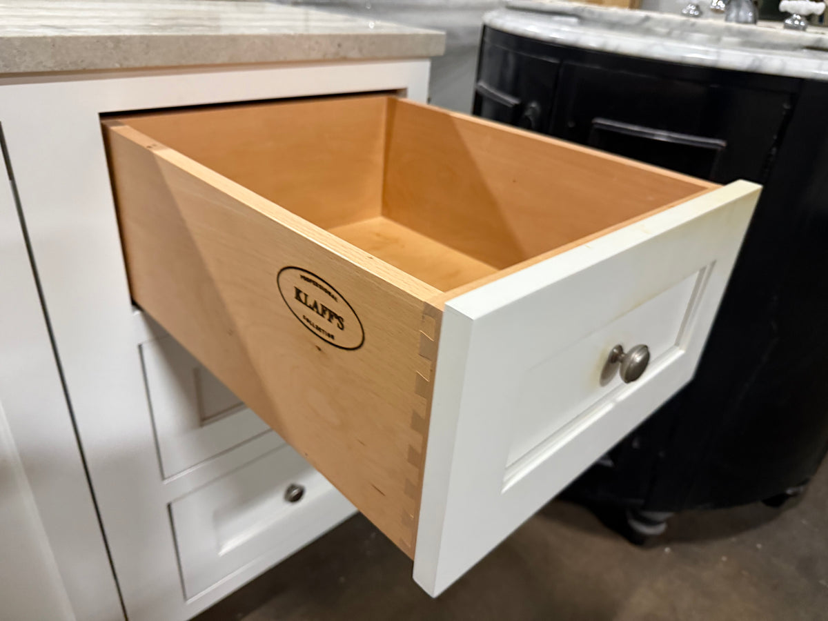 Klaff's 61" Transitional White Single Freestanding Vanity