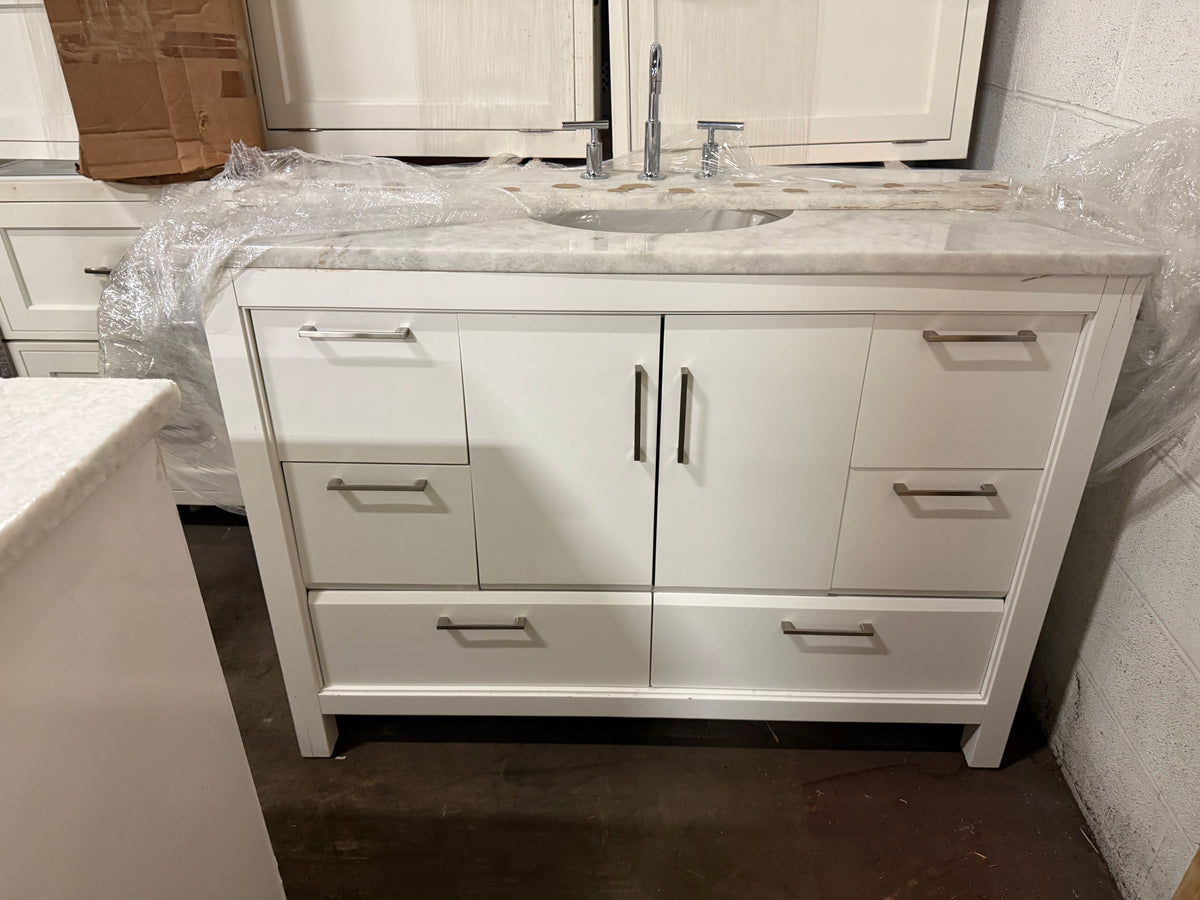 Fairmont Designs 49.5 inch transitional white freestanding single vanity alternate view