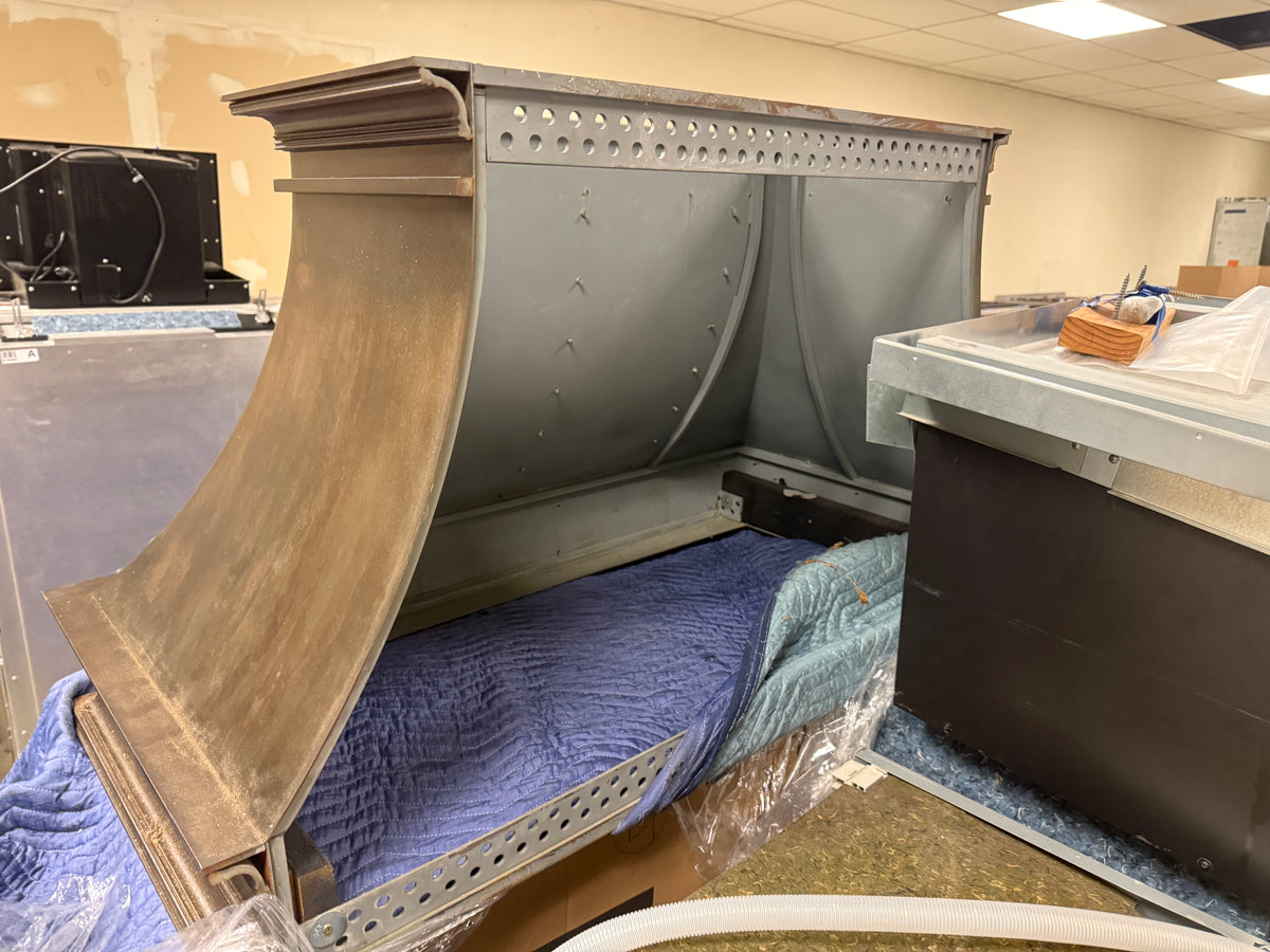 Custom Artisan Metal / Cast Iron Hood Surround