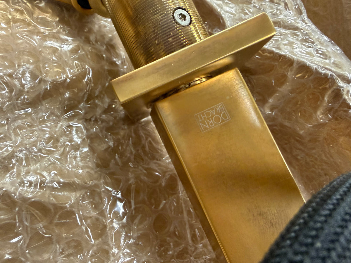 The Galley Stainless Steel Sink and Dornbracht Gold Faucet Set