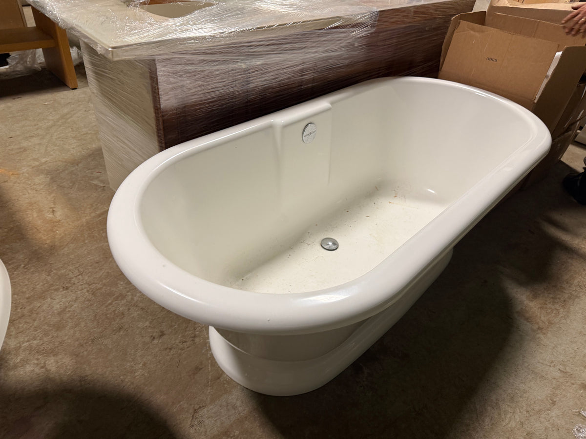 architectural modern bath tub with deep basin