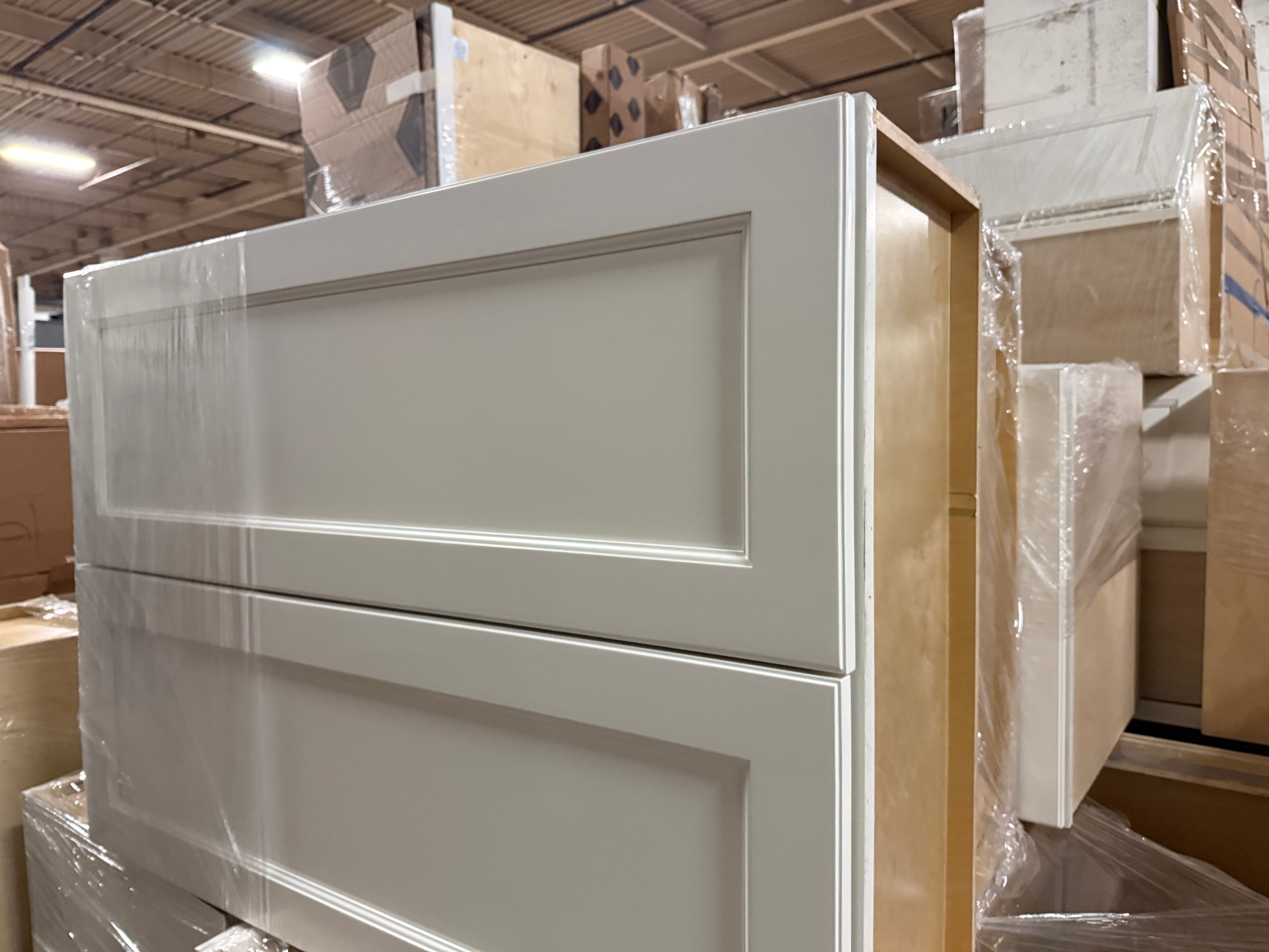 Fabuwood Allure Series Transitional Fusion Dove Complete Kitchen Cabinets