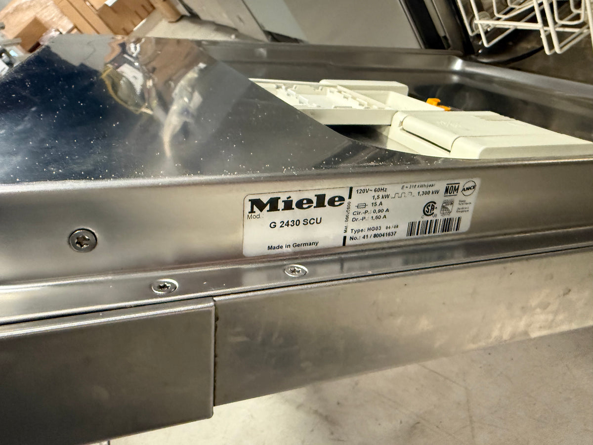 Miele G 2430 SCU 24" Stainless Steel Full Console Dishwasher