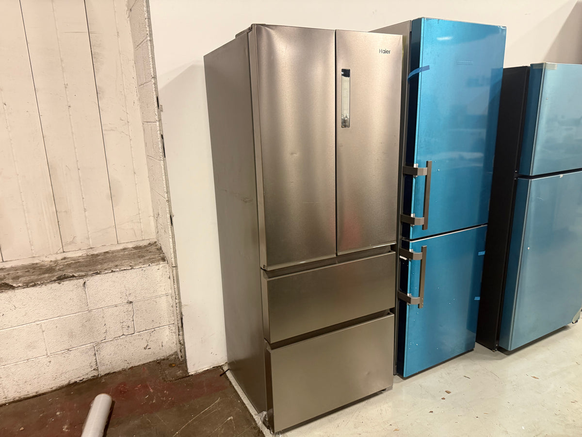 Haier 14.5 cubic foot counter depth 4 door French refrigerator QJS15HYRFS in stainless steel