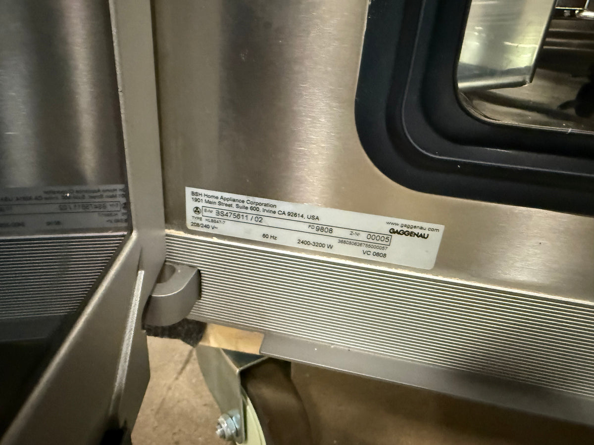 Gaggenau 400 Series BS475611 24" Stainless Steel Combi-Steam Wall Oven