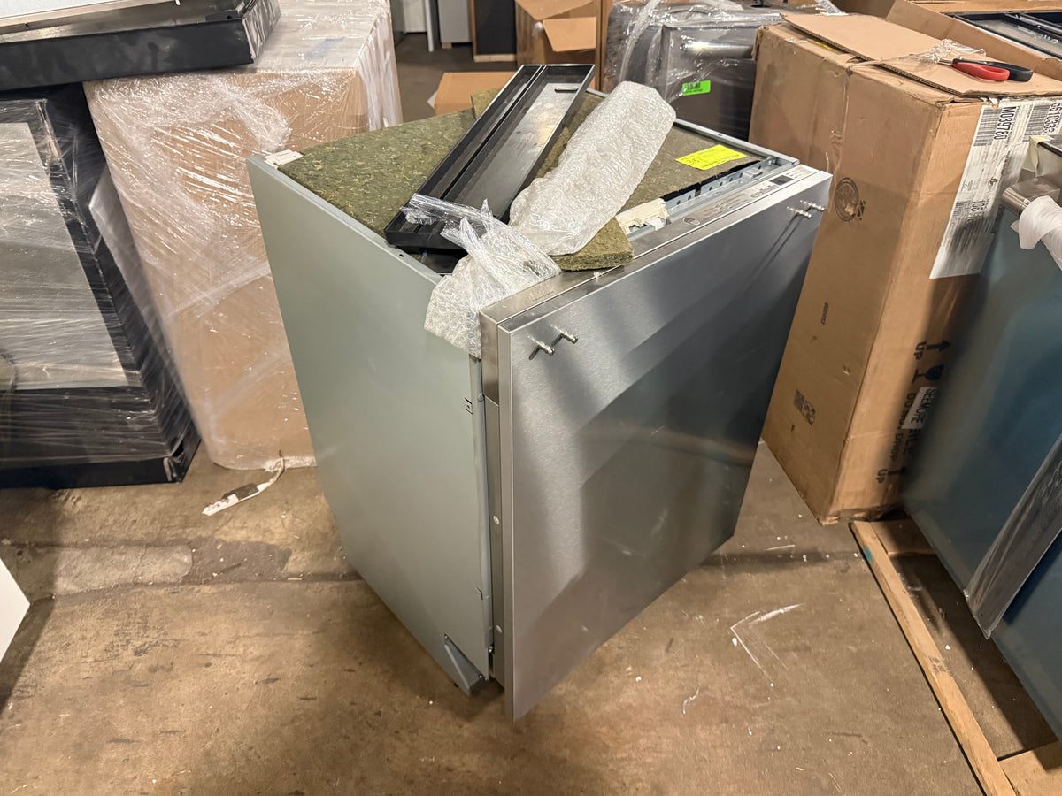 Luxury architectural built in dishwasher with hidden controls and flexible racks