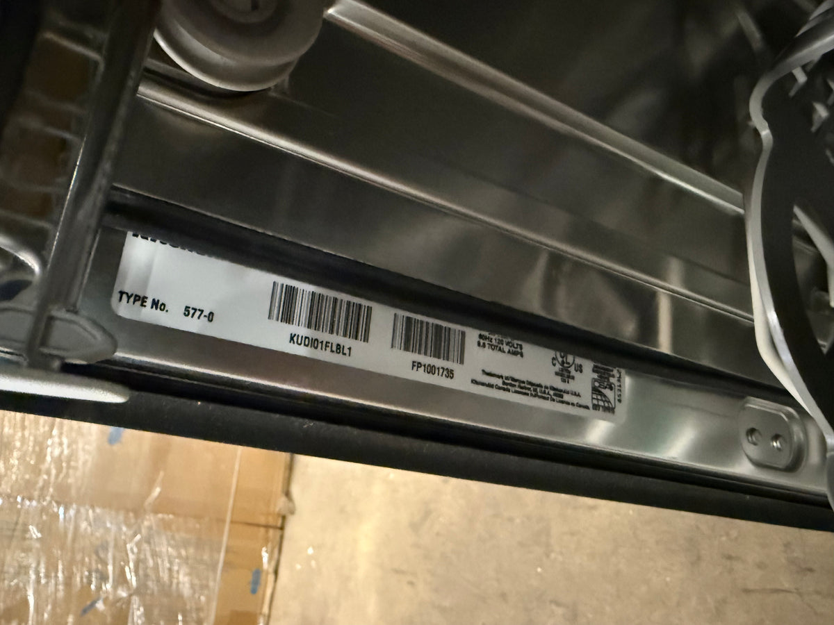 KitchenAid KUDI01FLBL 24" Black Dishwasher