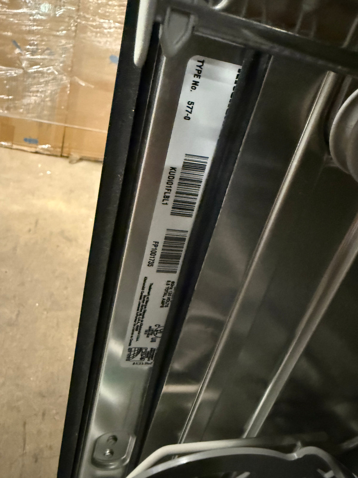 KitchenAid KUDI01FLBL 24" Black Dishwasher