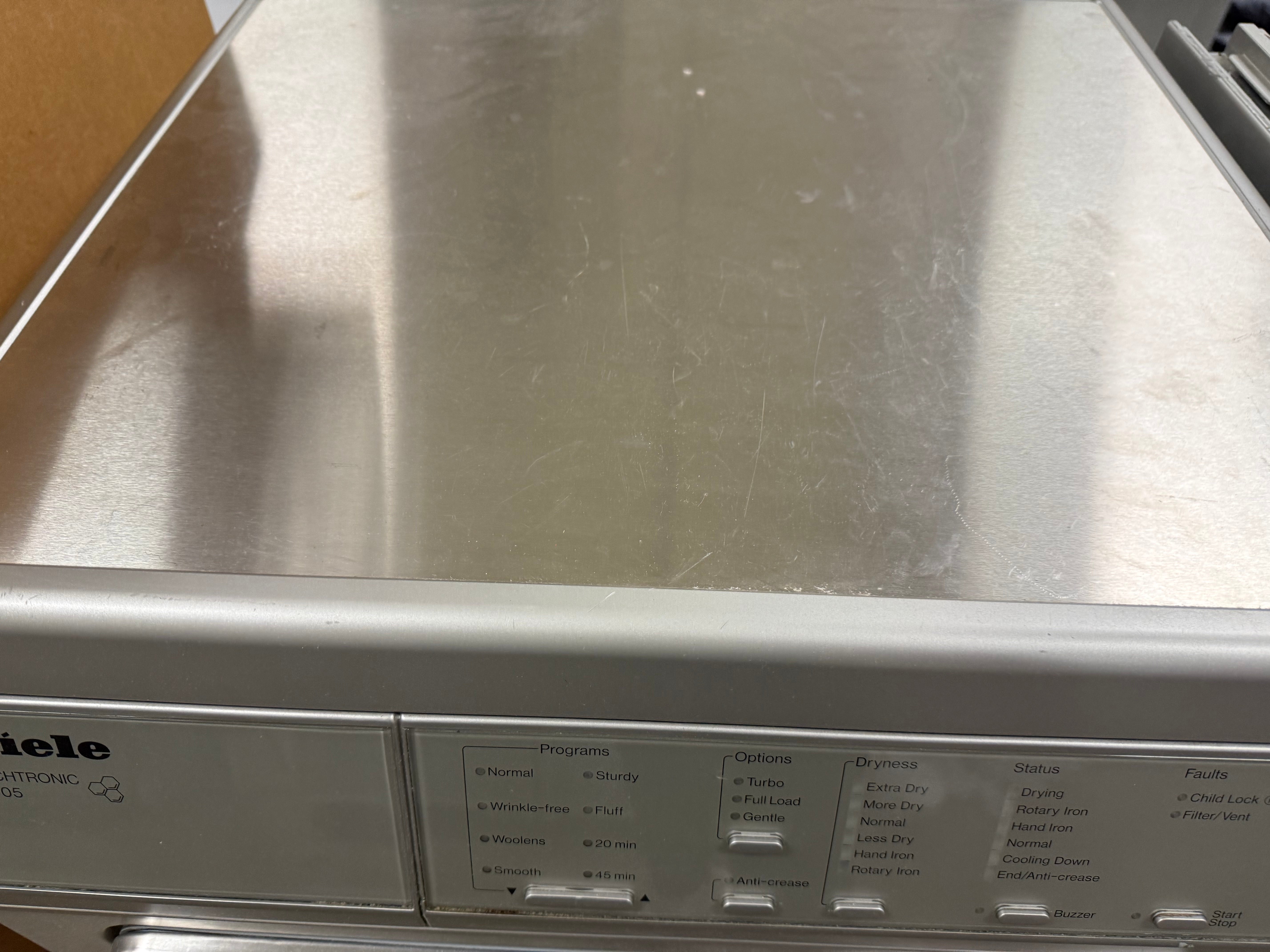 Miele 24" Stainless Steel Professional Stackable Laundry Set