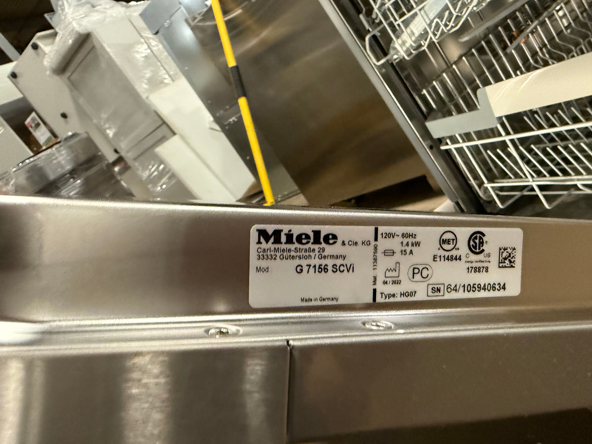 Miele G 7156 SCVi 24" Panel Ready Dishwasher