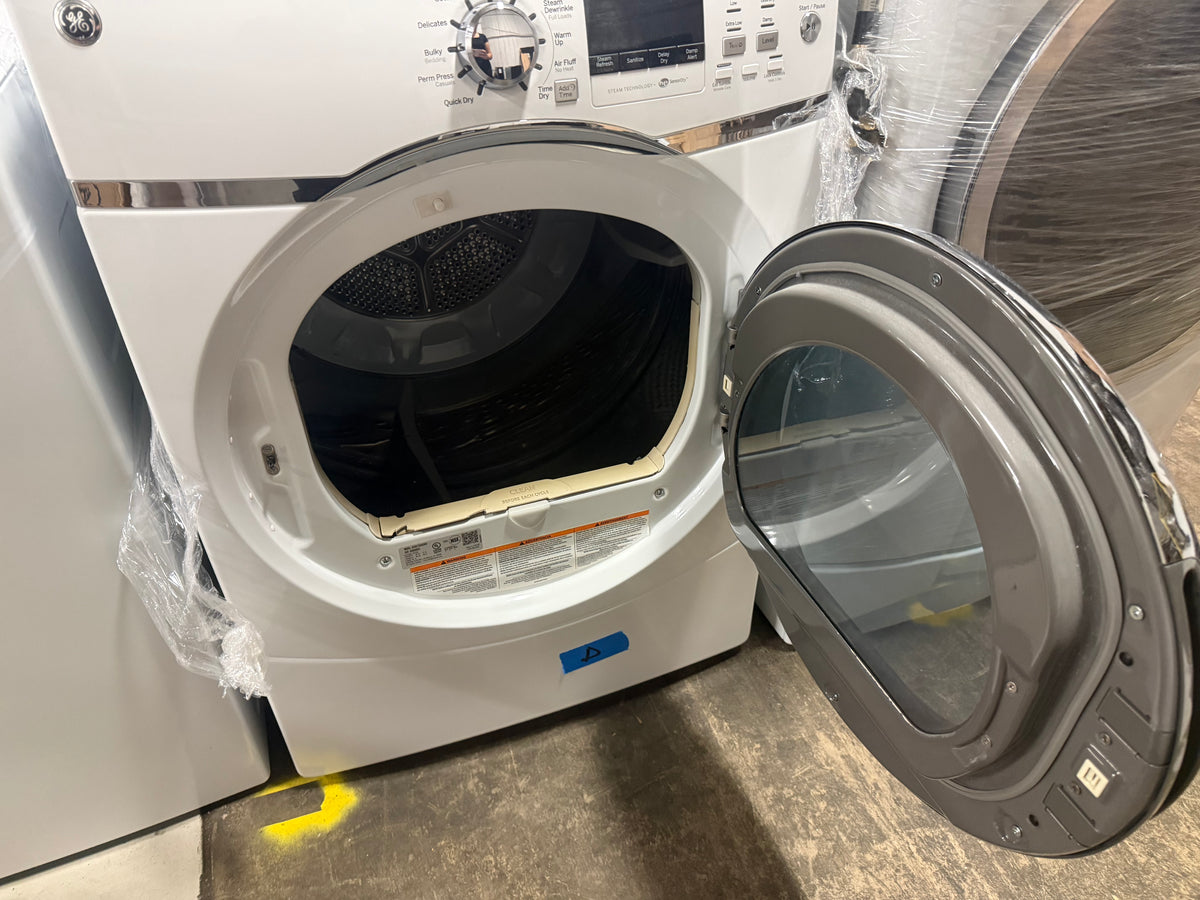 GE GFDS170EHWW 27" White Electric Dryer