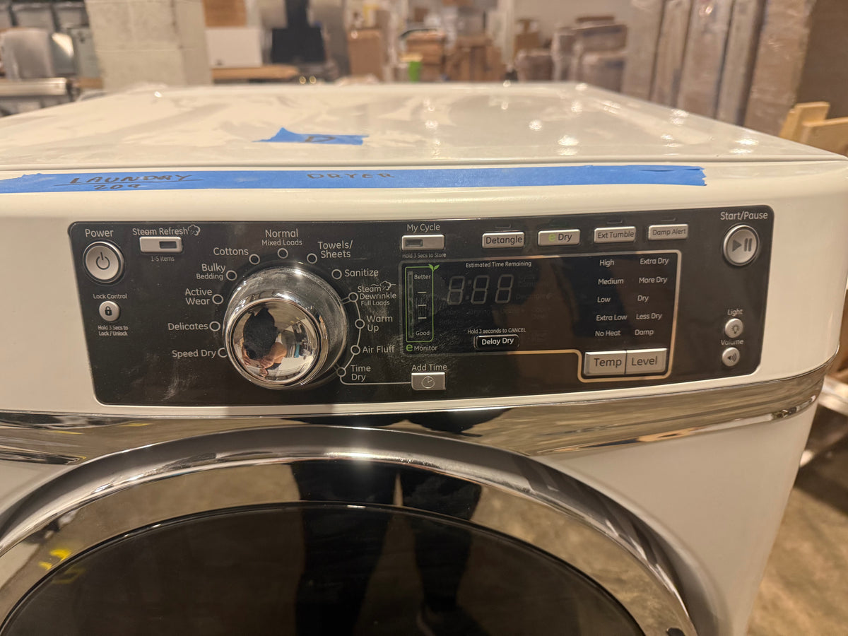 GE GFDR480EFWW 28" White Electric Dryer