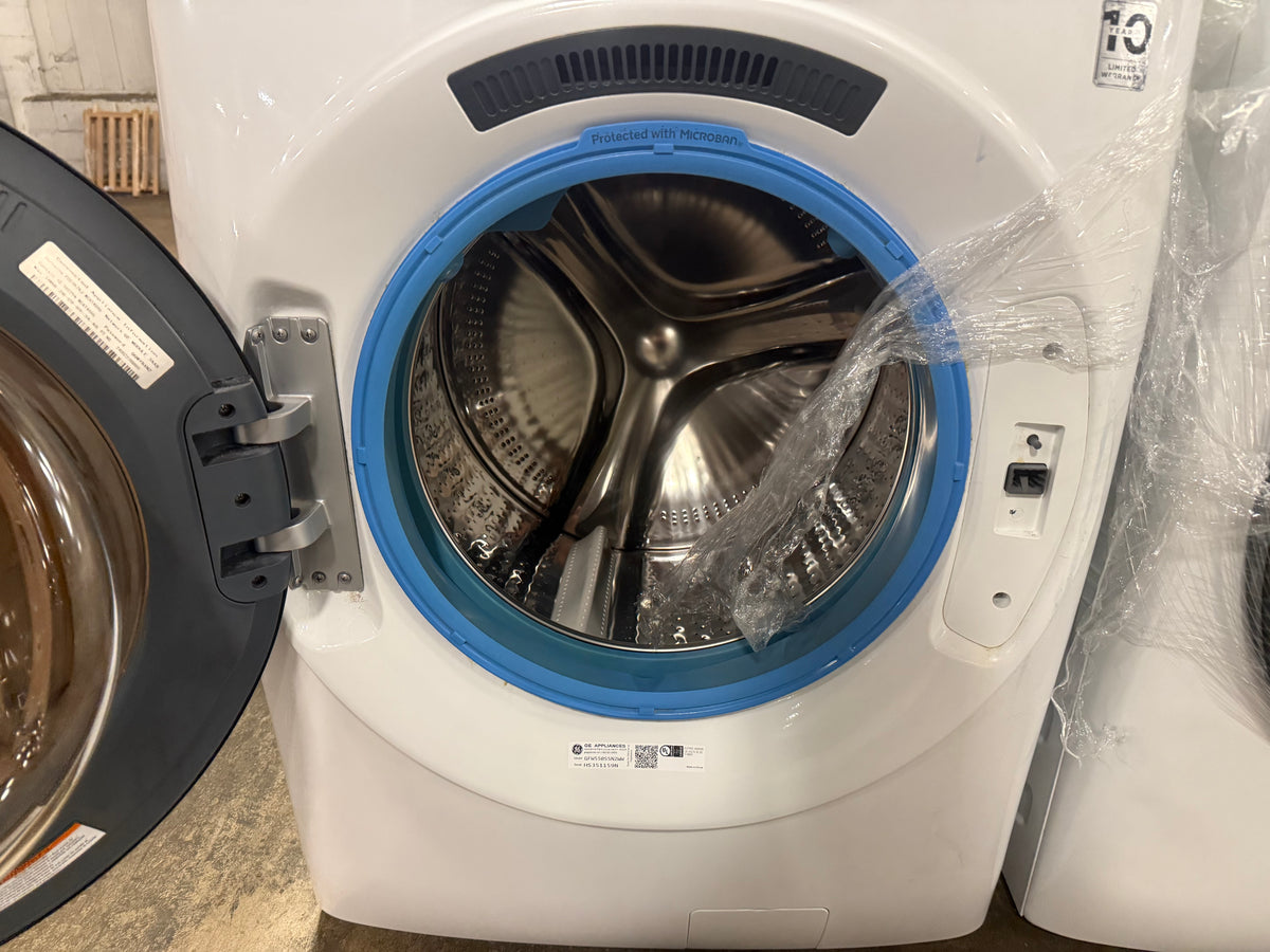 GE GFW550SSNWW 28" White Front Load Washer