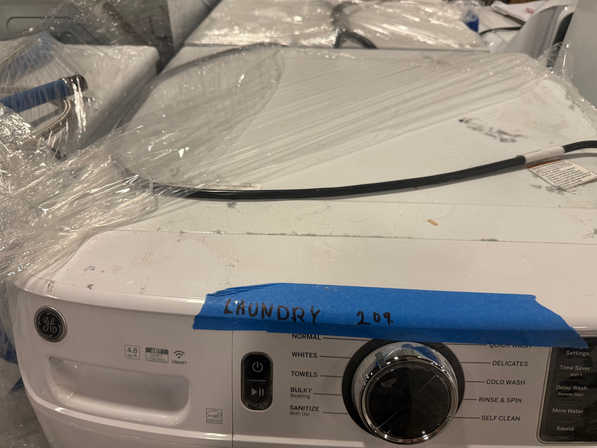 GE GFW550SSNWW 28" White Front Load Washer