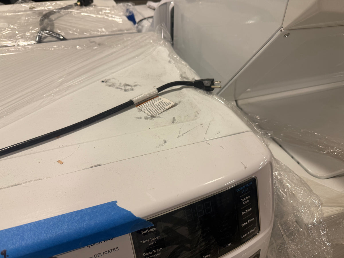 GE GFW550SSNWW 28" White Front Load Washer