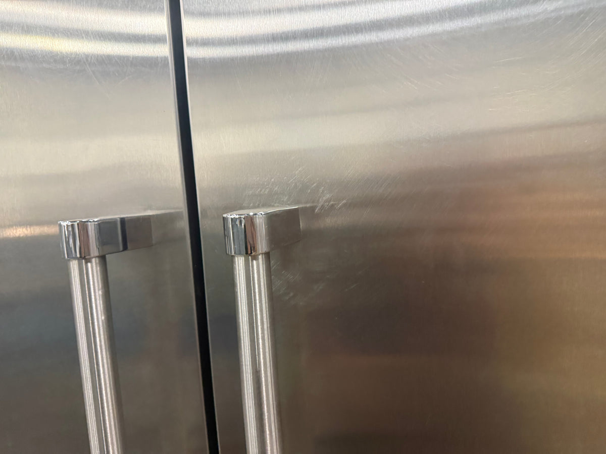 Viking built in counter depth side by side refrigerator