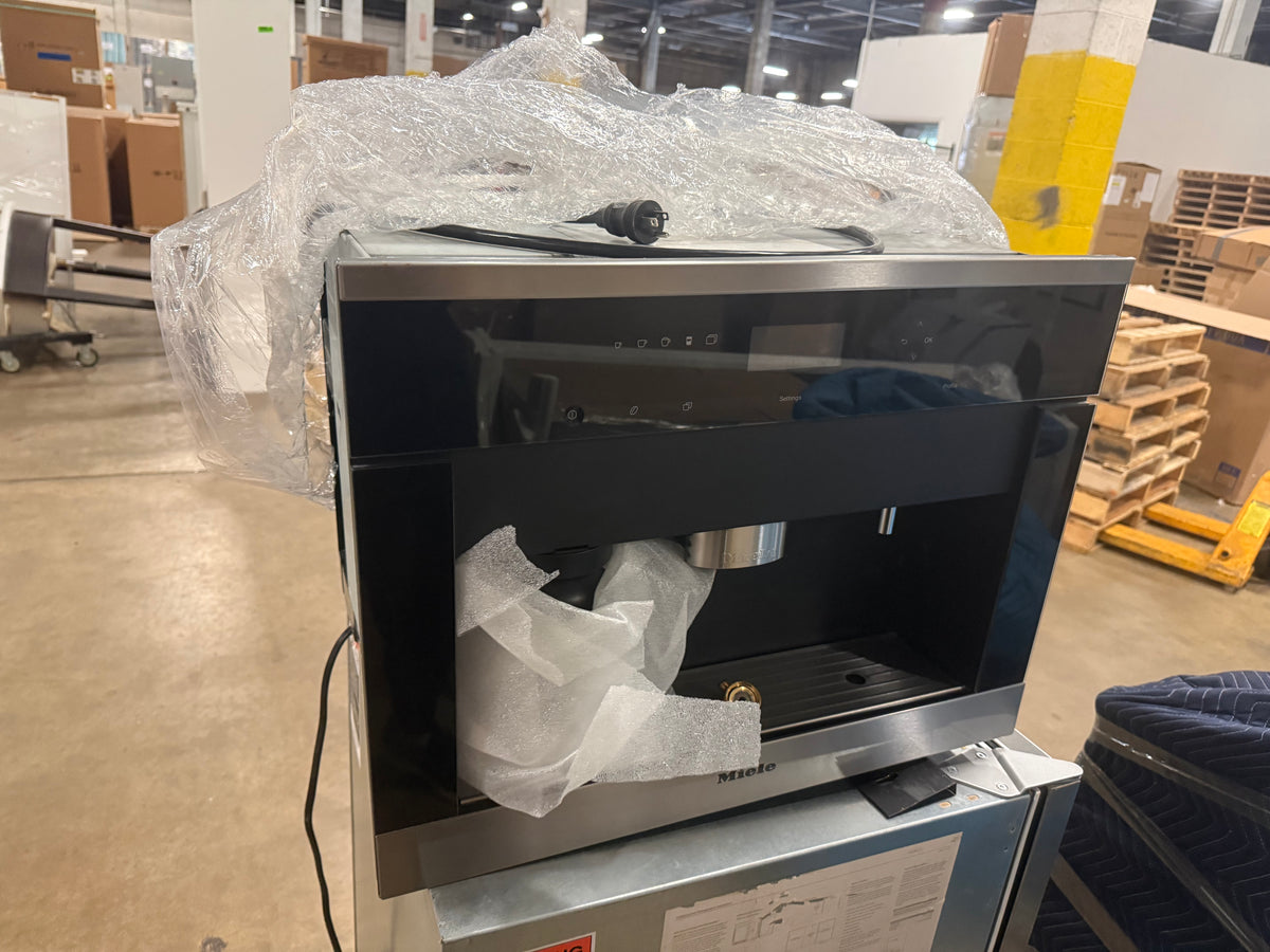 Luxury architectural built in espresso maker with automatic milk frother