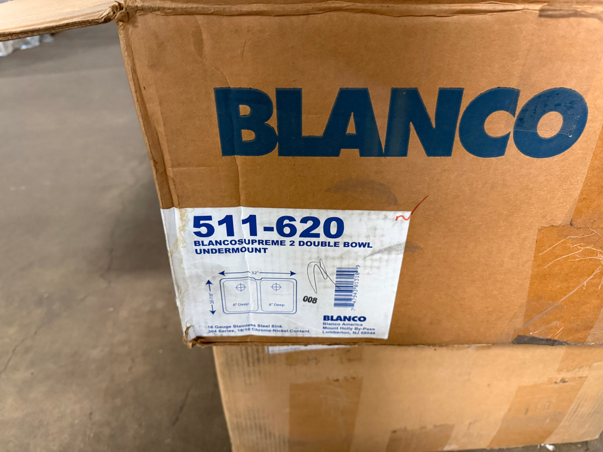 BLANCO 32 inch double basin stainless steel sink