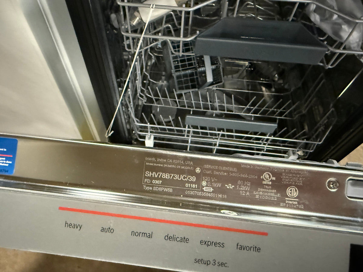 Bosch 800 Series SHV78B73UC 24" Panel Ready Dishwasher
