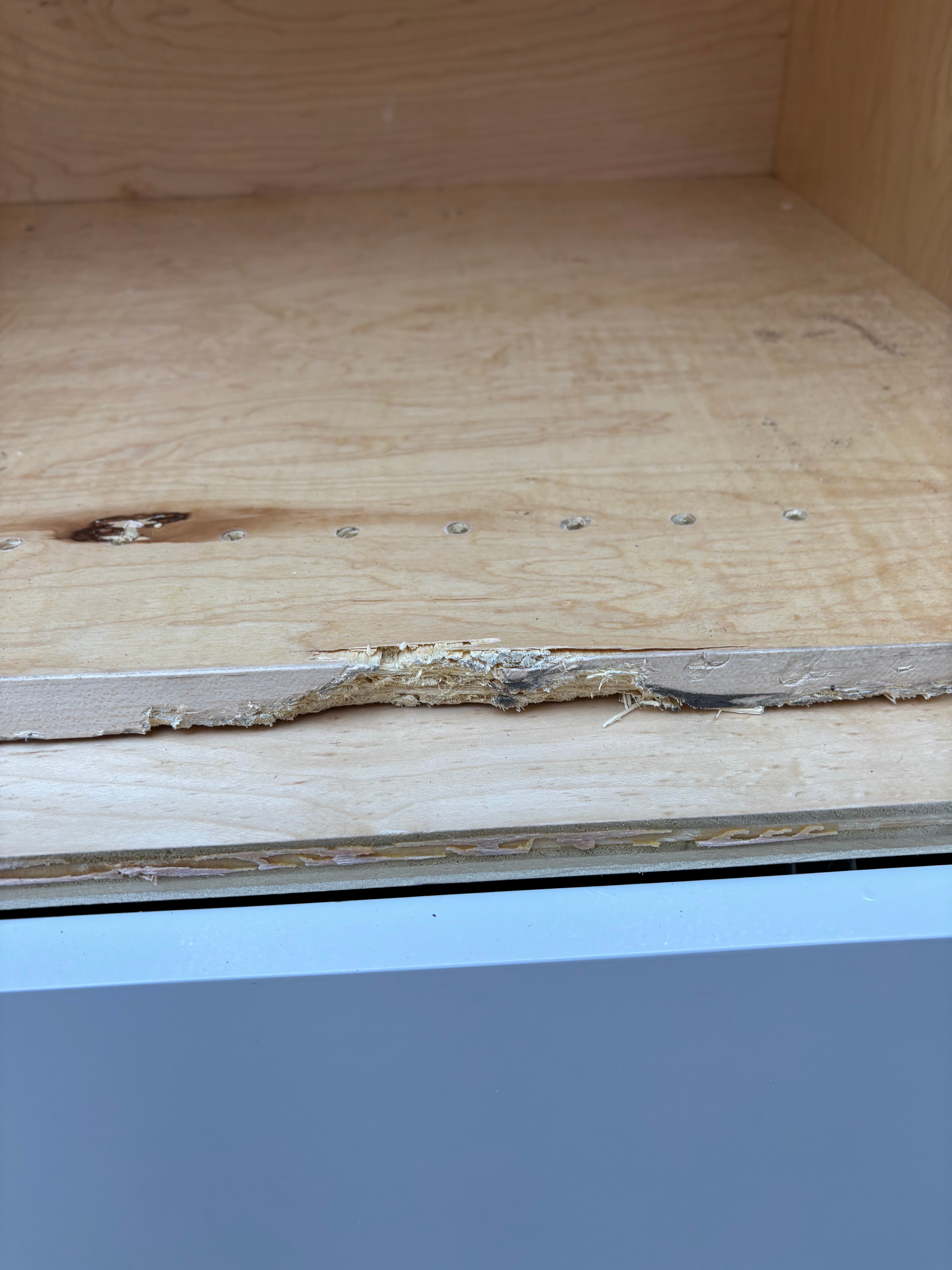 Custom Modern Light Grey Pantry with White Stone Countertops and Stainless Steel Sink