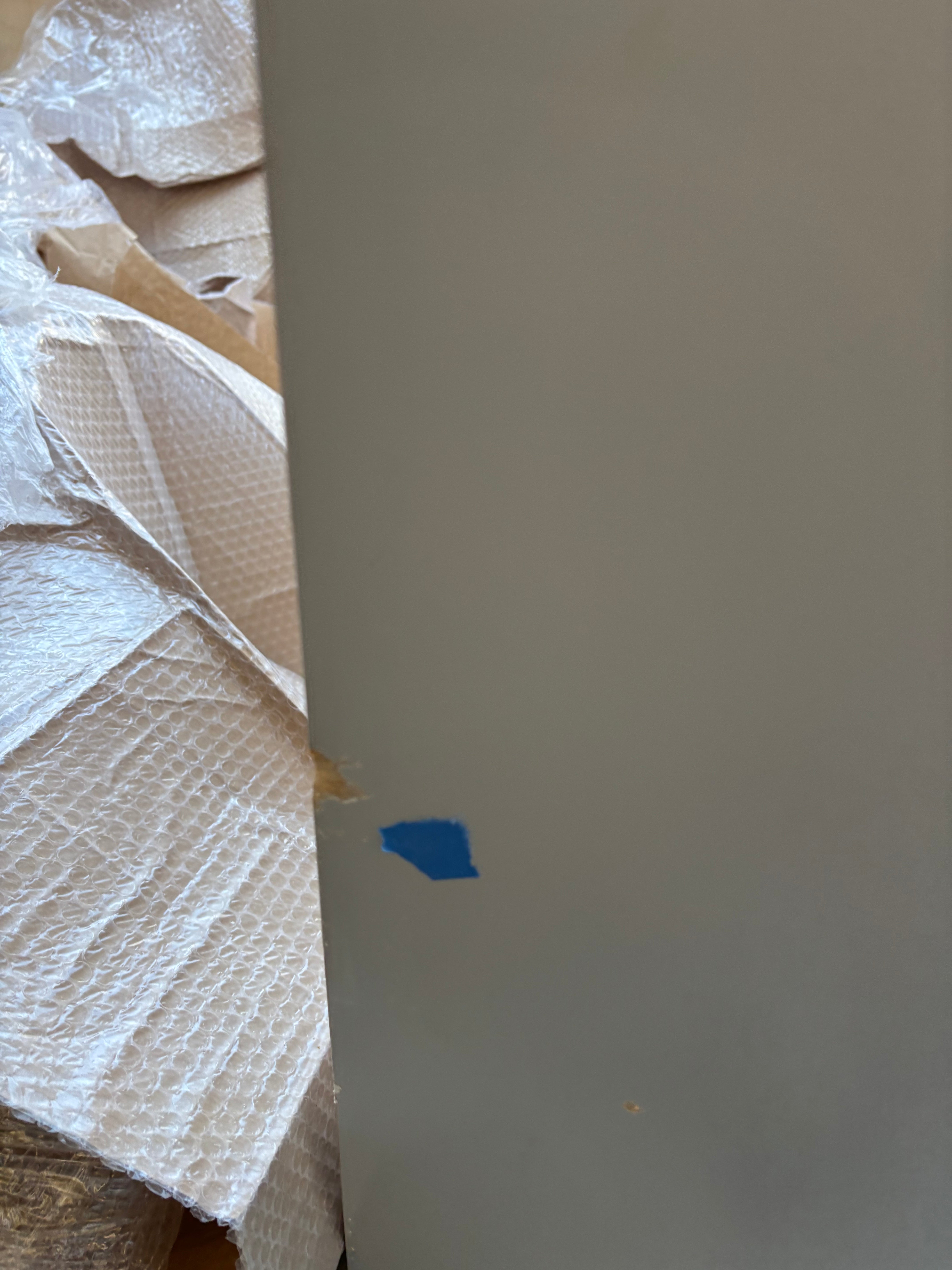 Custom Modern Light Grey Pantry with White Stone Countertops and Stainless Steel Sink