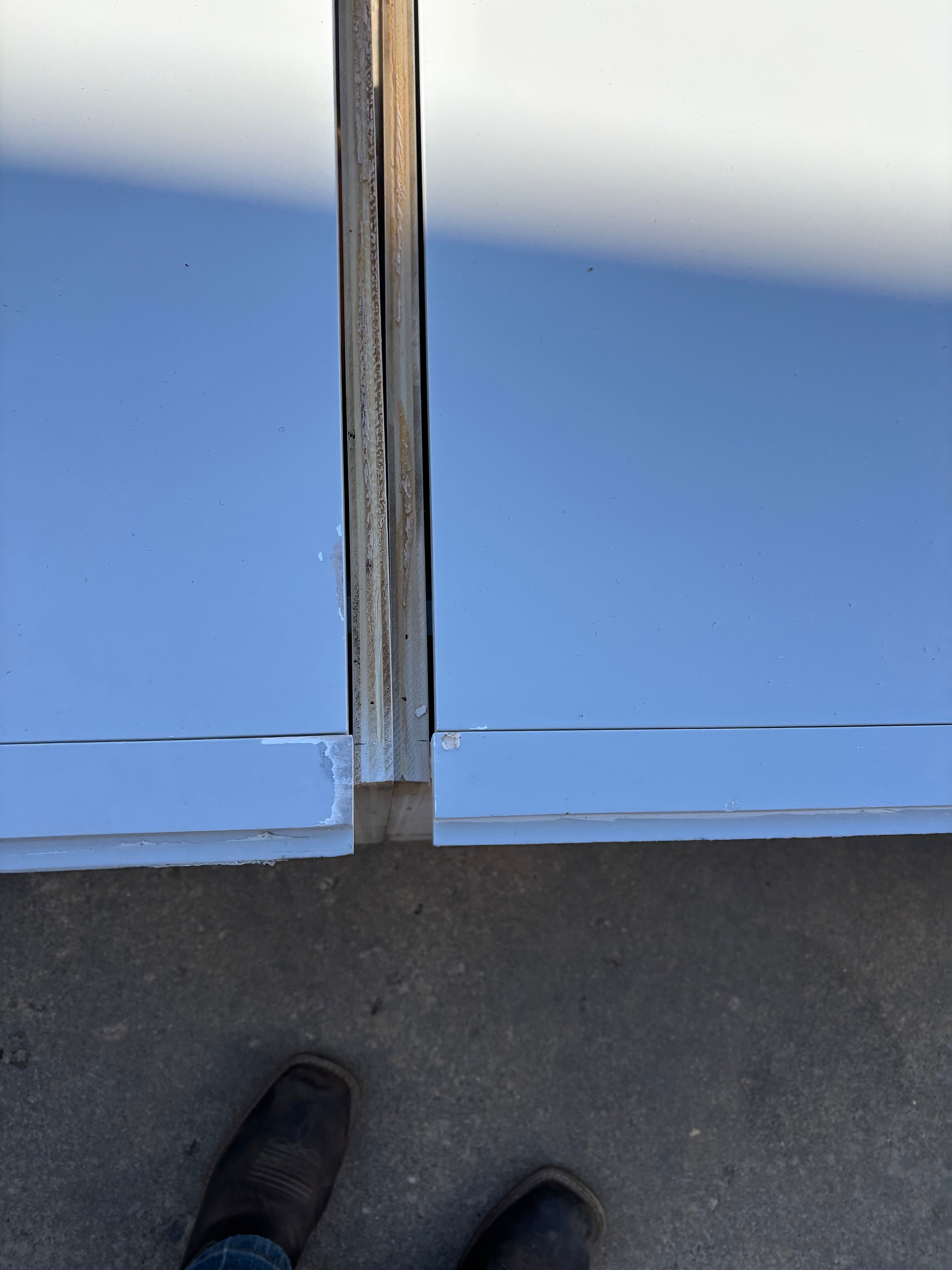 Custom Modern Light Grey Pantry with White Stone Countertops and Stainless Steel Sink