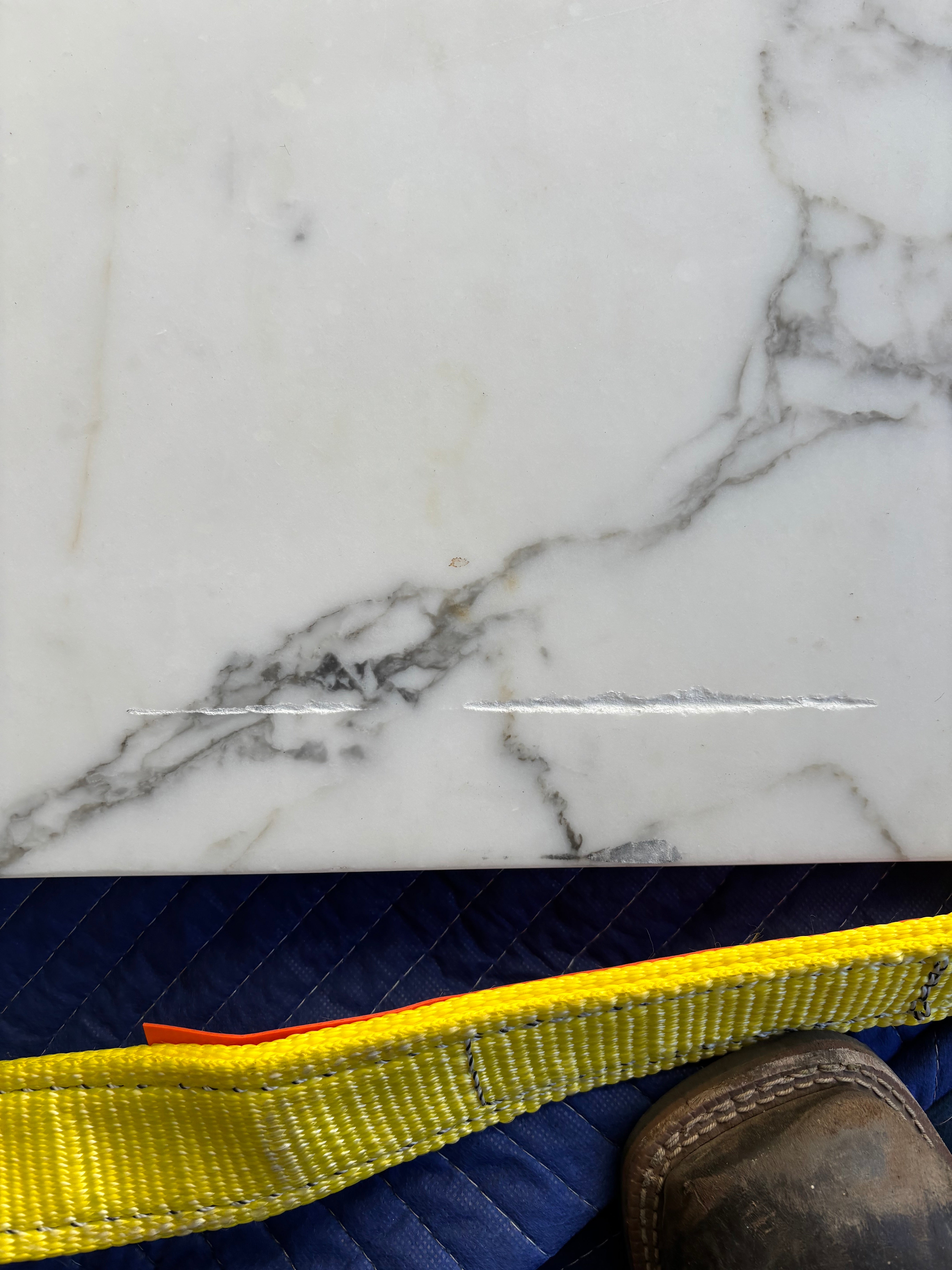 Custom Modern Light Grey Pantry with White Stone Countertops and Stainless Steel Sink