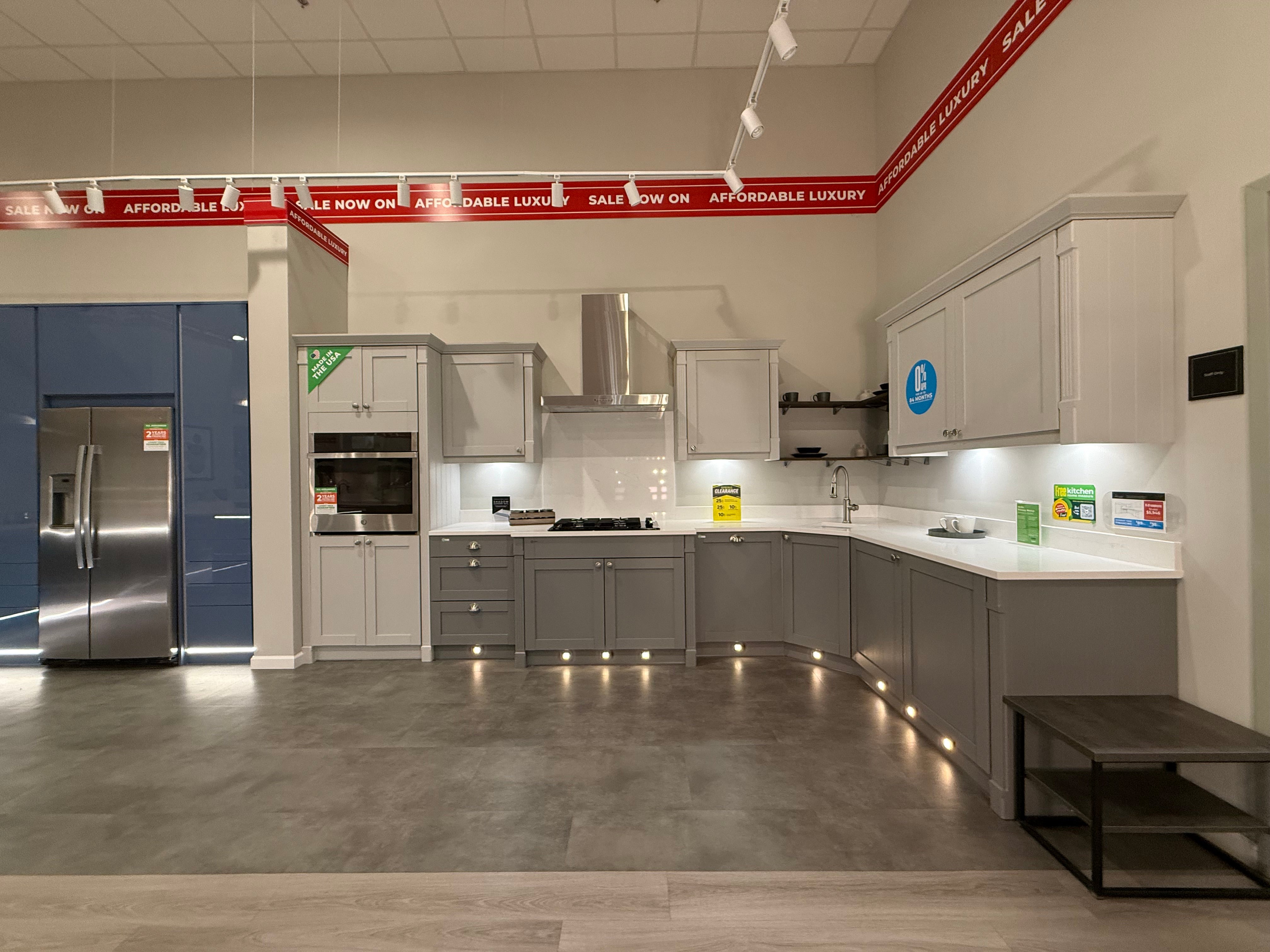 Wren Shaker Forest Classic Dust Gray & Shadow Grain Kitchen
