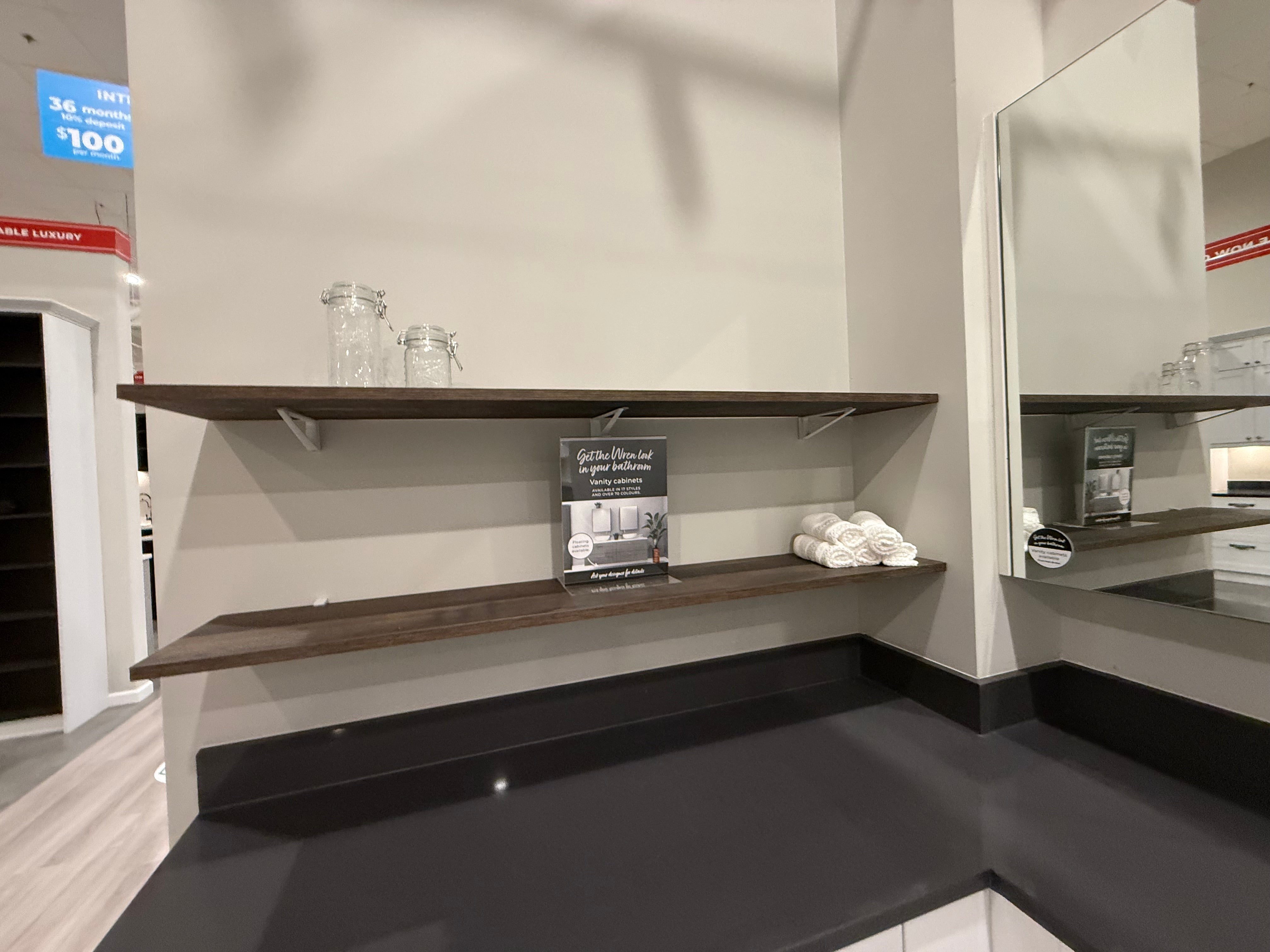 White Shaker Single Corner Vanity with Linen Cabinet