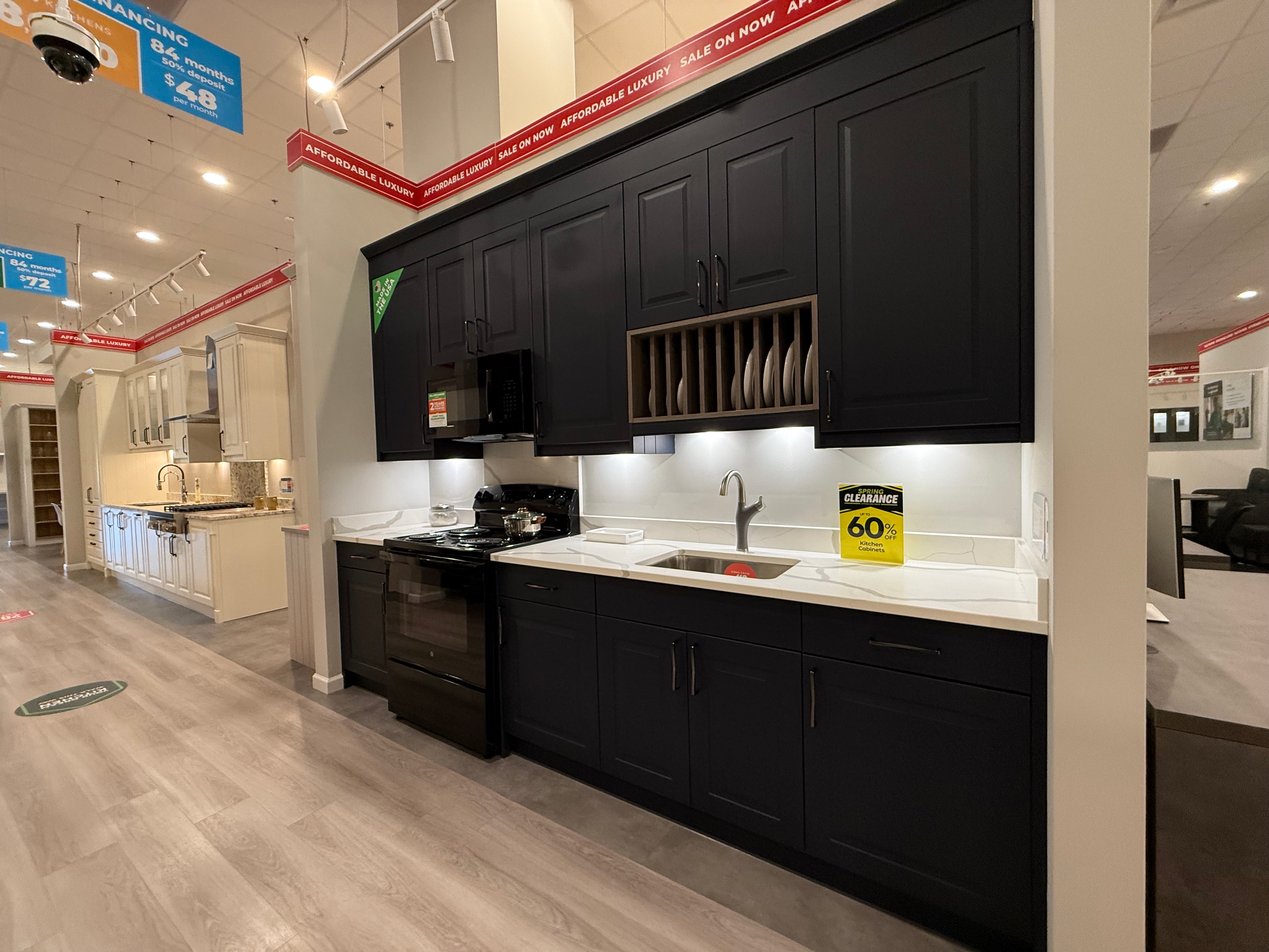 Wren Architect Navy Blue Matte Kitchen Wall