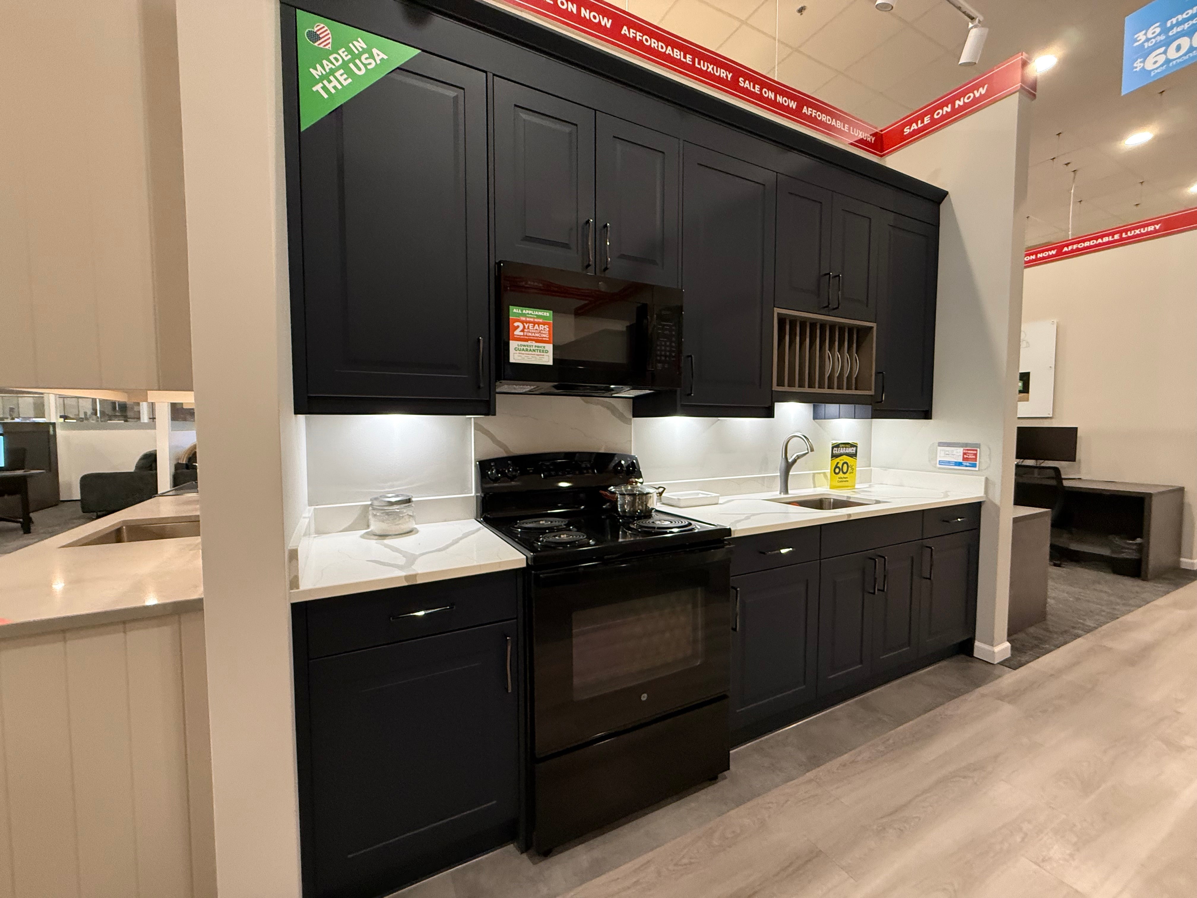 Wren Architect Navy Blue Matte Kitchen Wall