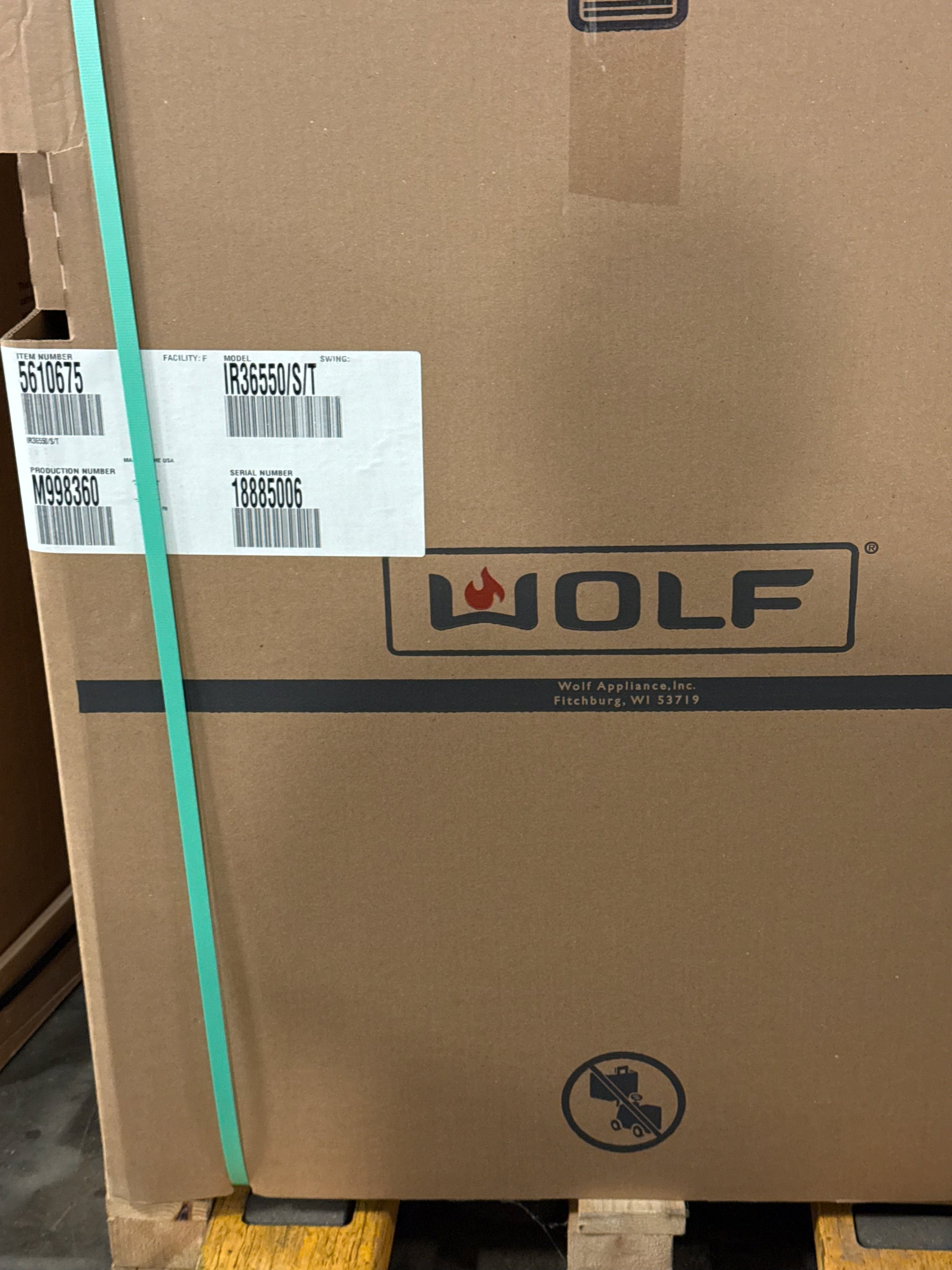 Wolf Certified IR36550/S/T 36" Stainless Steel Induction Range