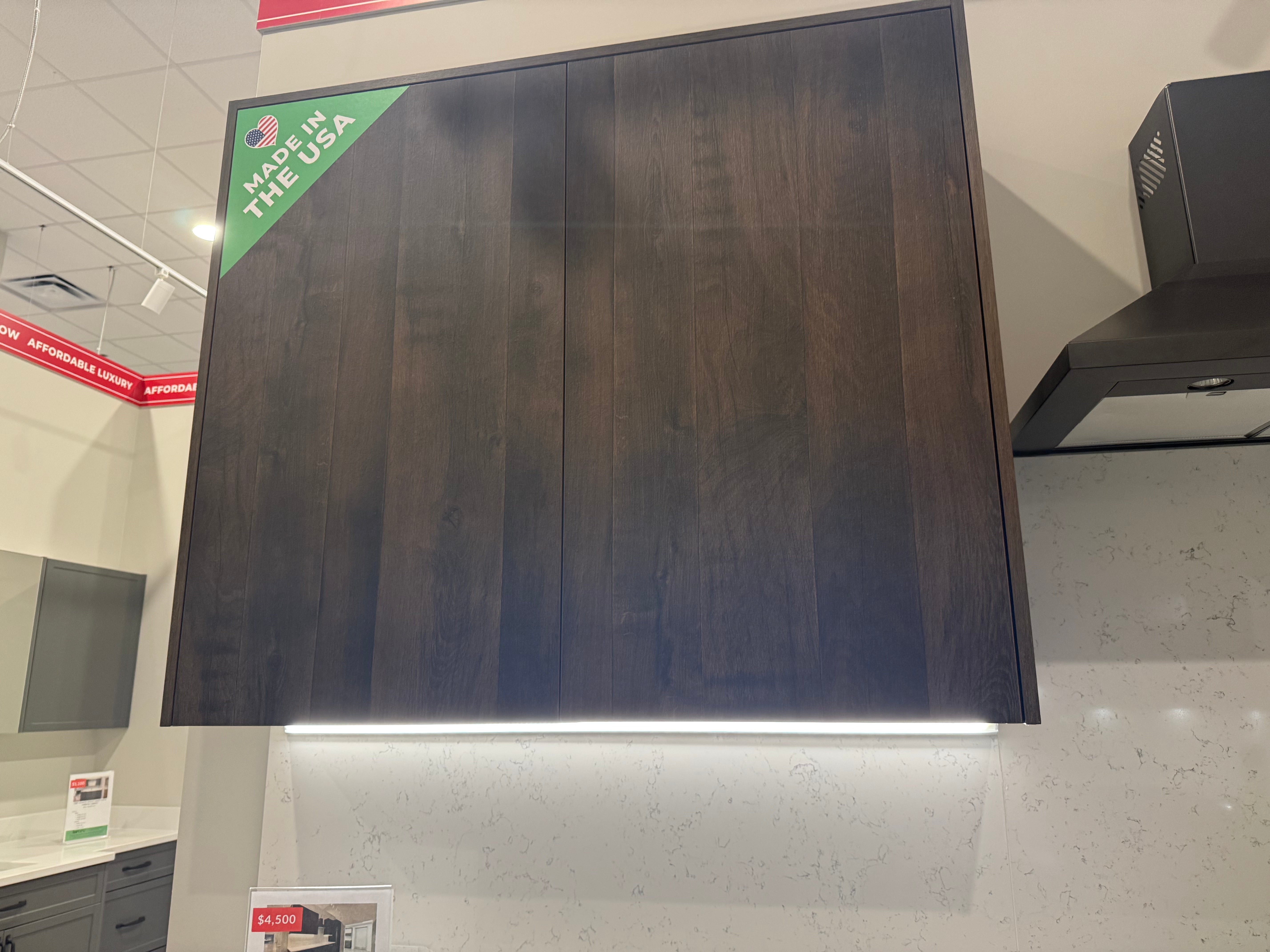 Wren Milano Elements Swiss Oak Matte & Ultra Nero Pantry Wall