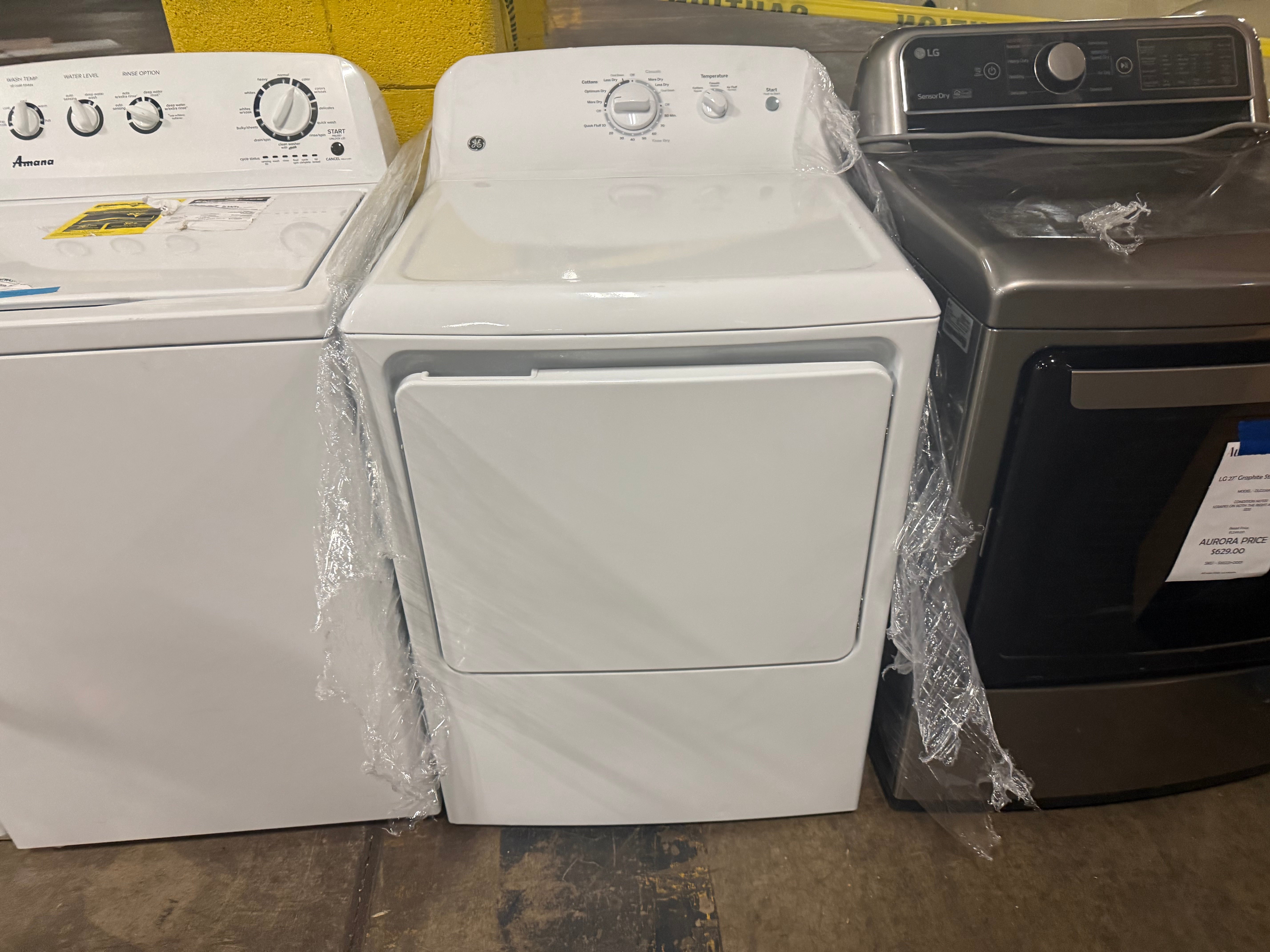 GE GTX22GASKWW 6.2 Cu. Ft. Long-Vent Gas Dryer – Aurora Circ