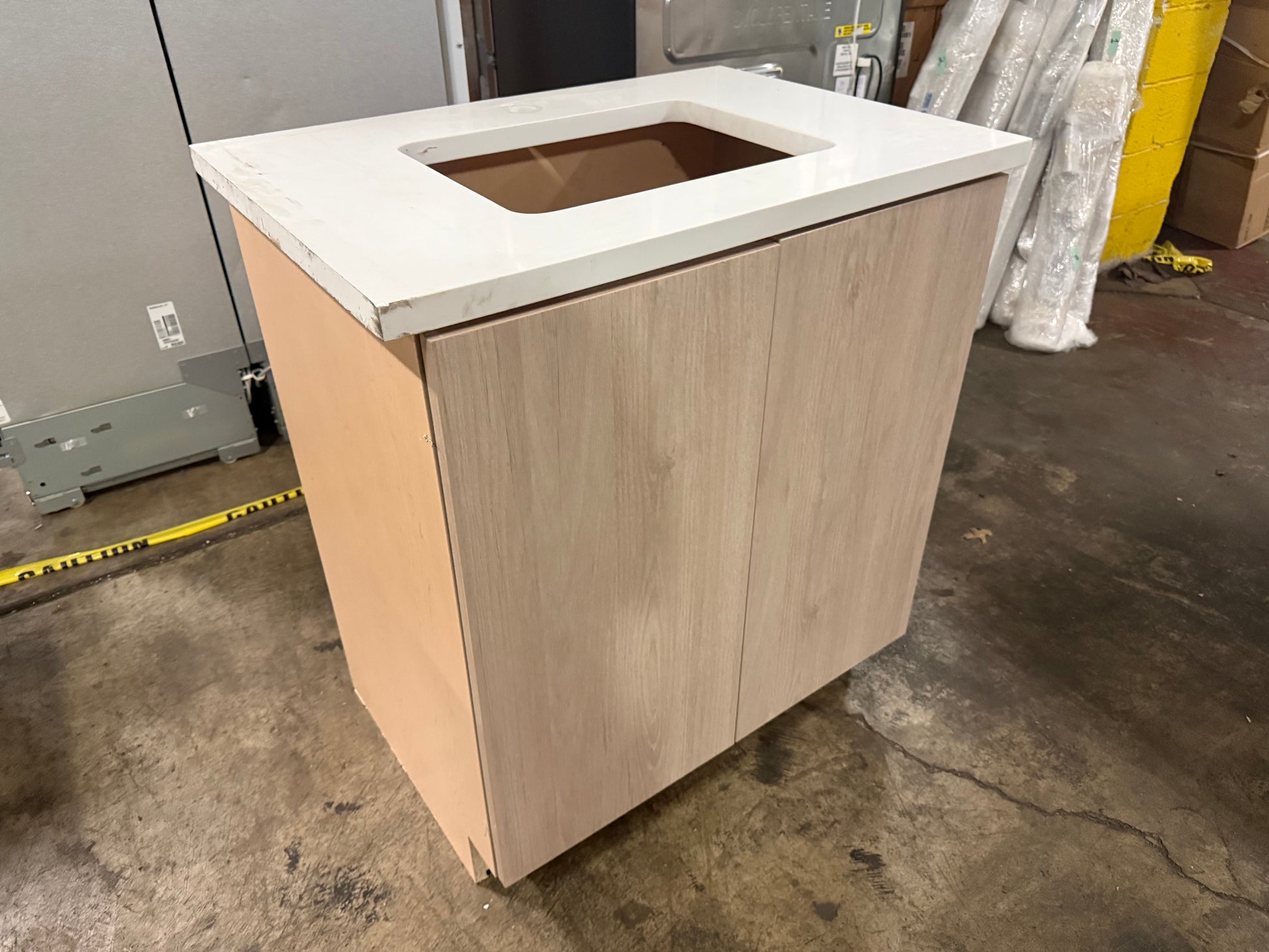 High-end 30 inch wood grain vanity for luxury bathrooms and powder rooms