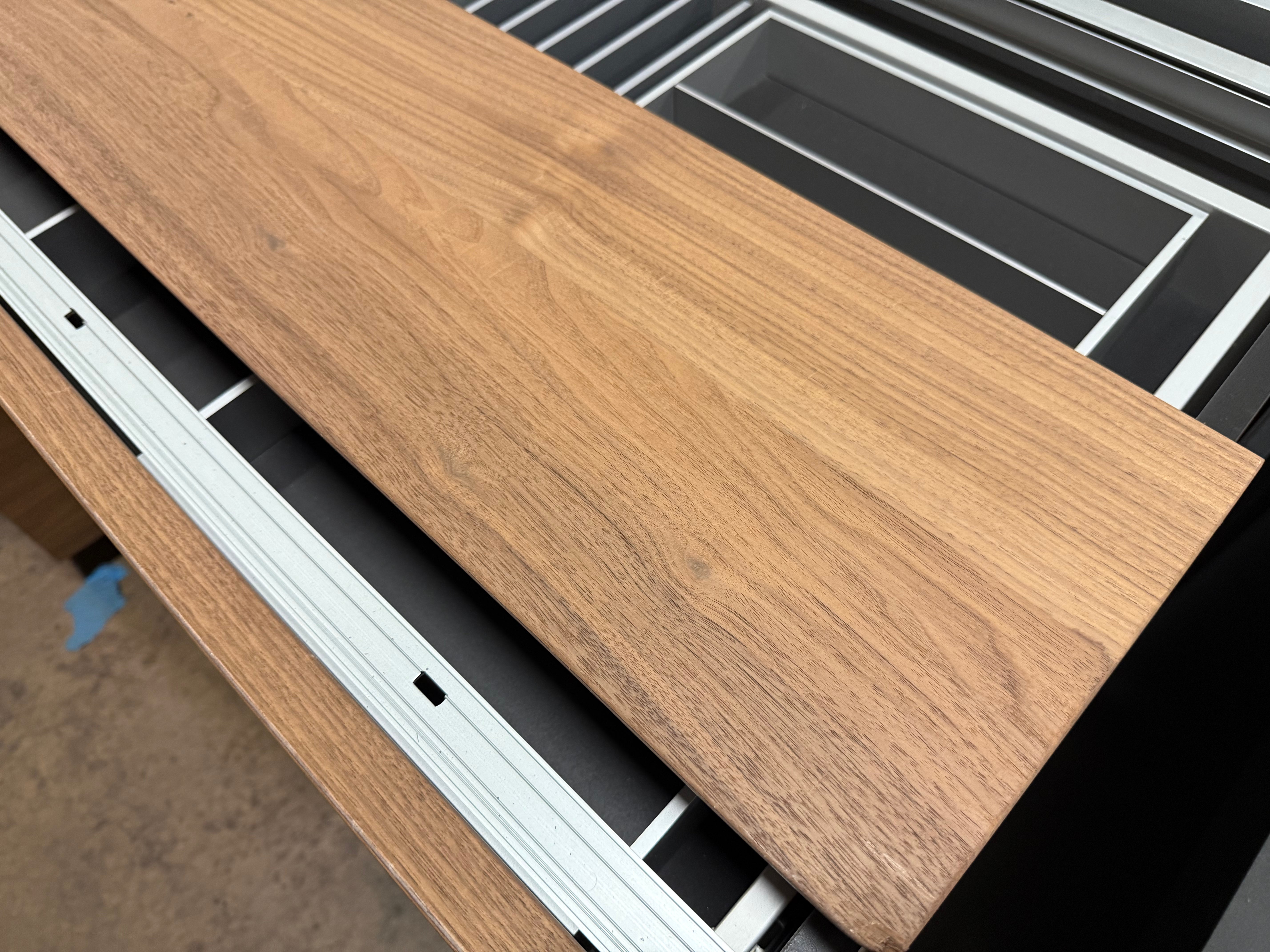 Poliform Phoenix Multi-Tone Modern Kitchen with Artex Island, Stone Countertops and Miele Appliances