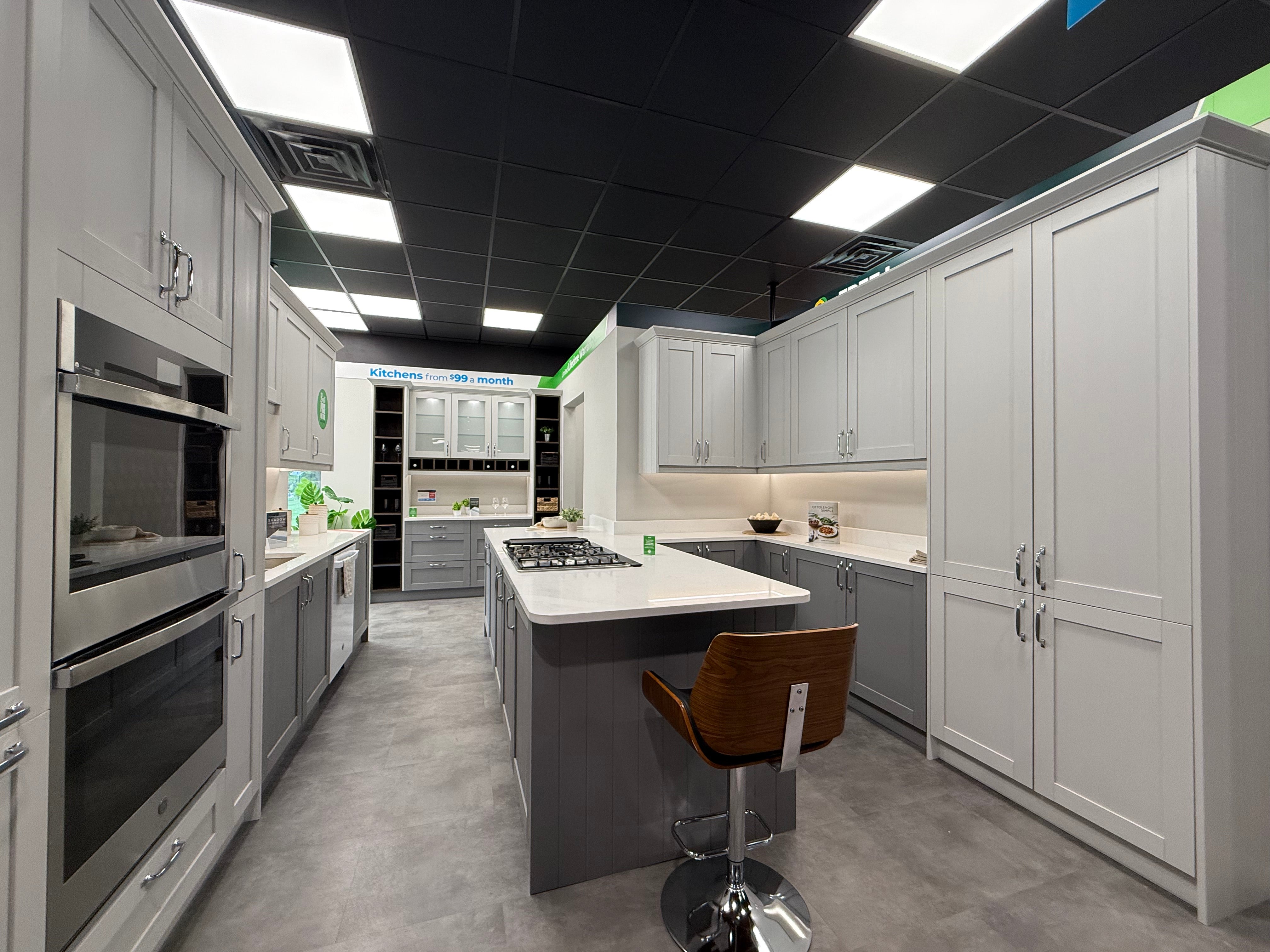 Wren Shaker Forest Classic Dust Gray & Shadow Grain Kitchen