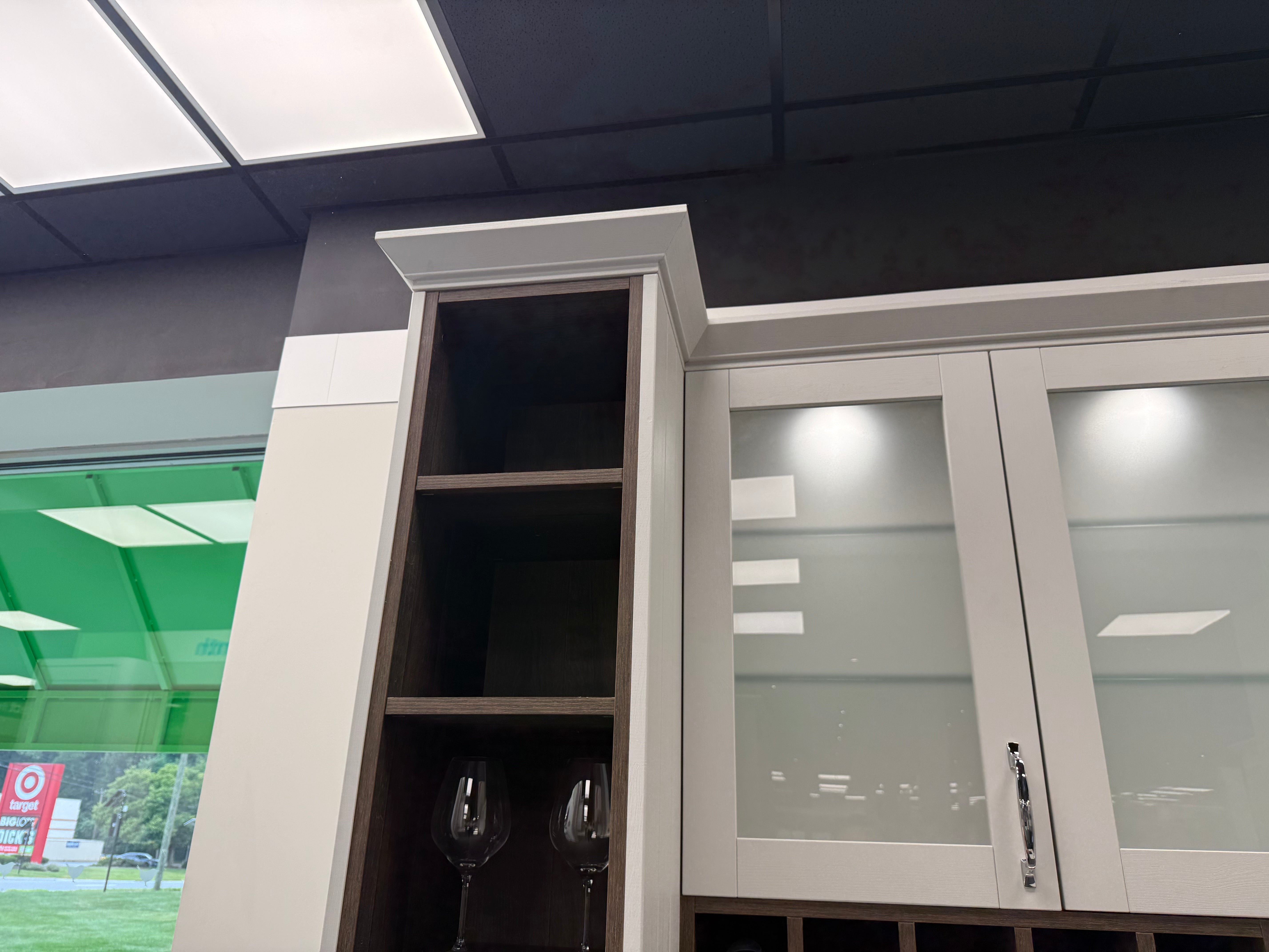 Wren Shaker Forest Classic Dust Gray & Shadow Grain Kitchen