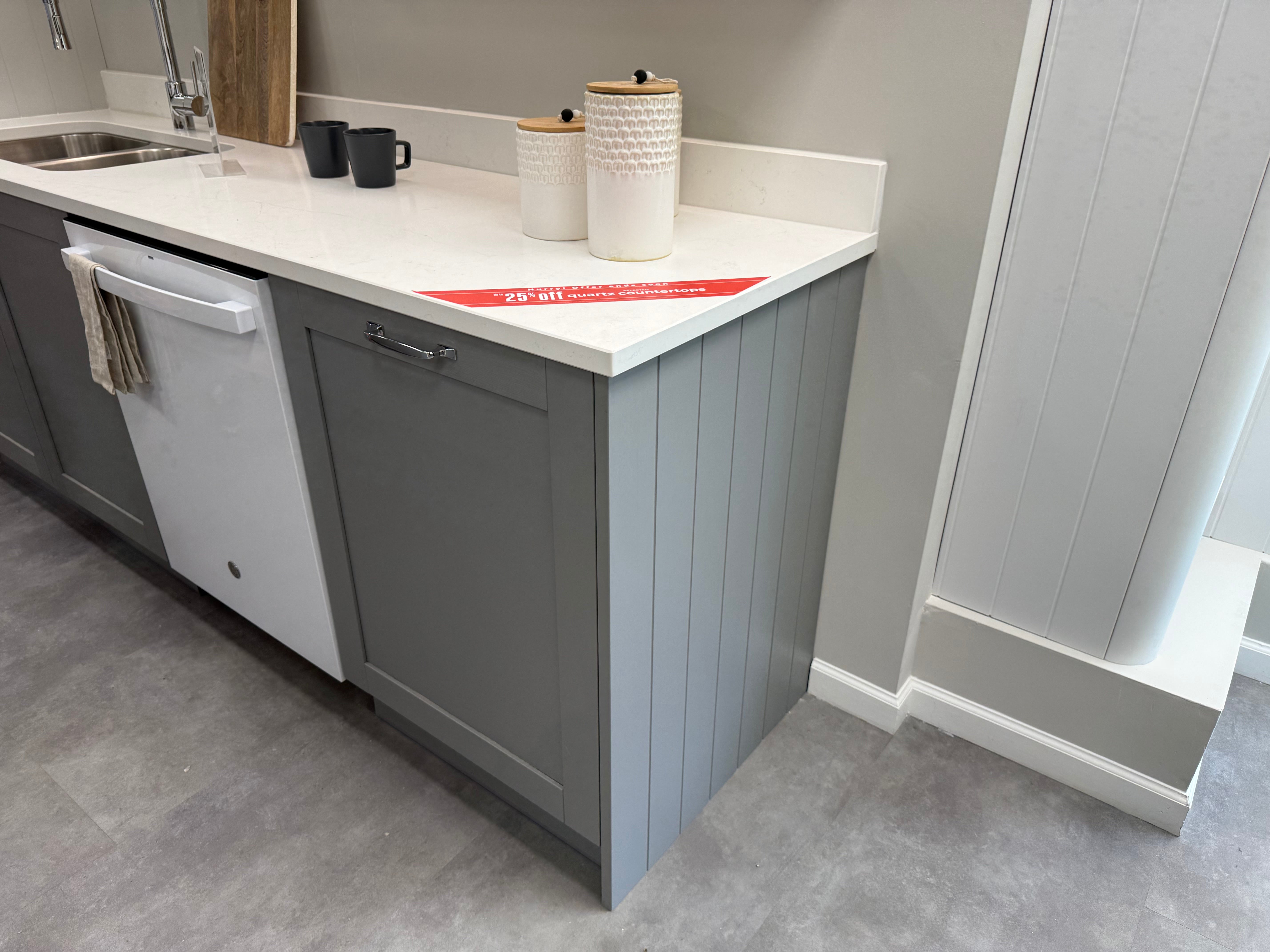 Wren Shaker Forest Classic Dust Gray & Shadow Grain Kitchen