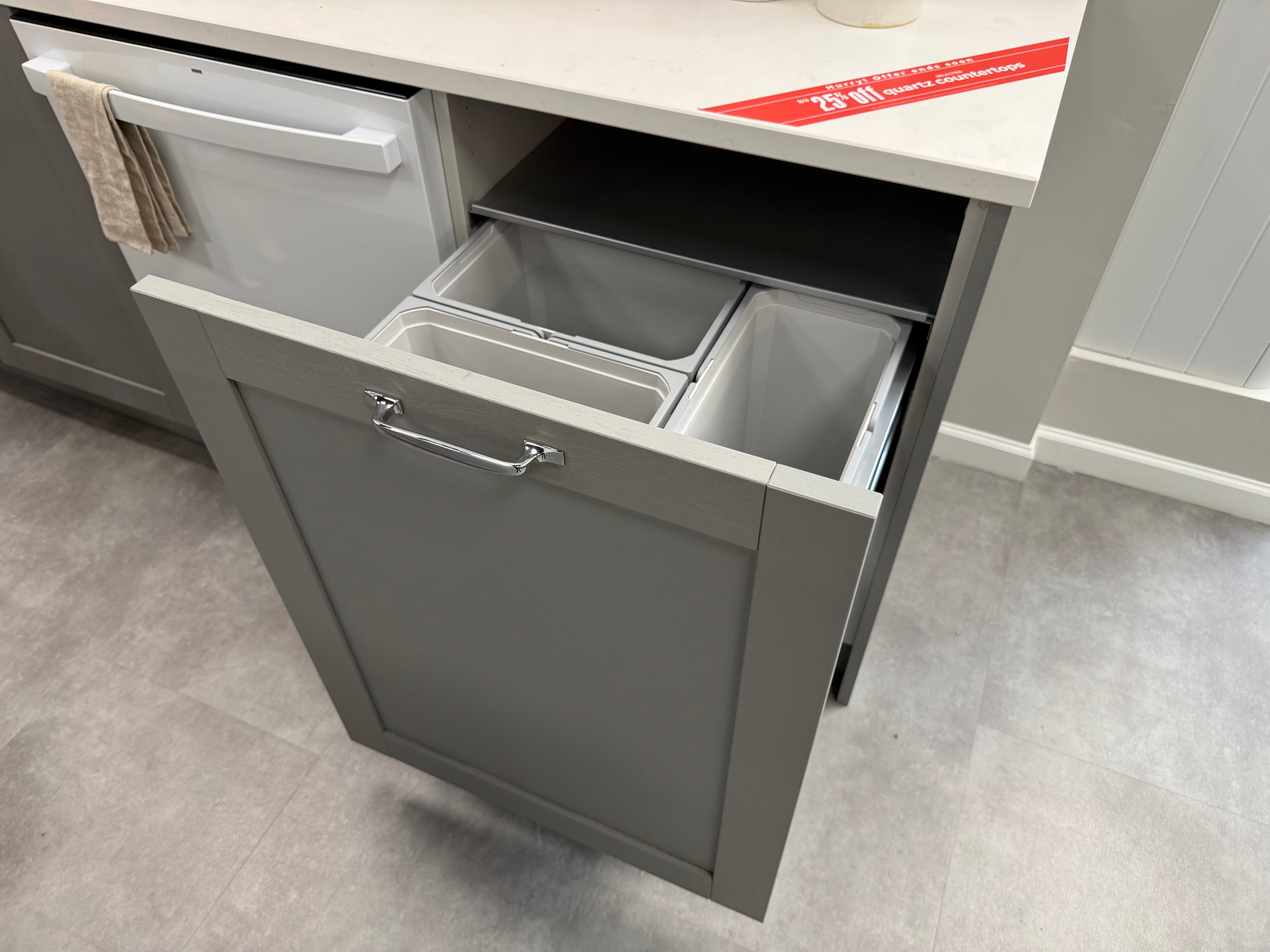 Wren Shaker Forest Classic Dust Gray & Shadow Grain Kitchen